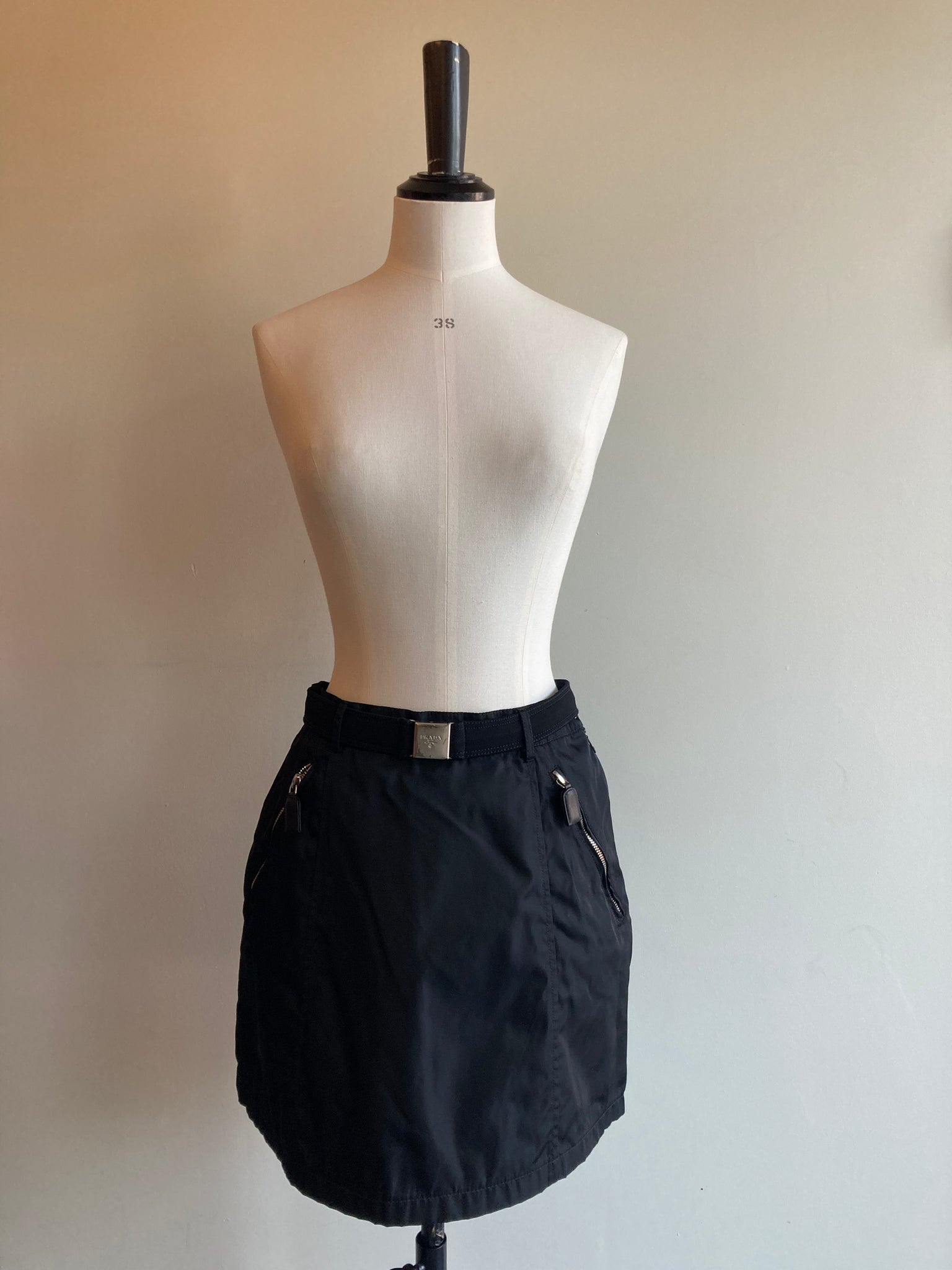 Vintage Nylon Mini Skirt