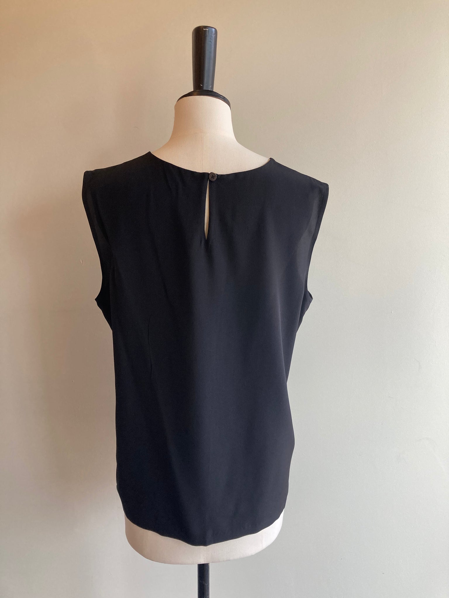 Sleeveless Silk Top