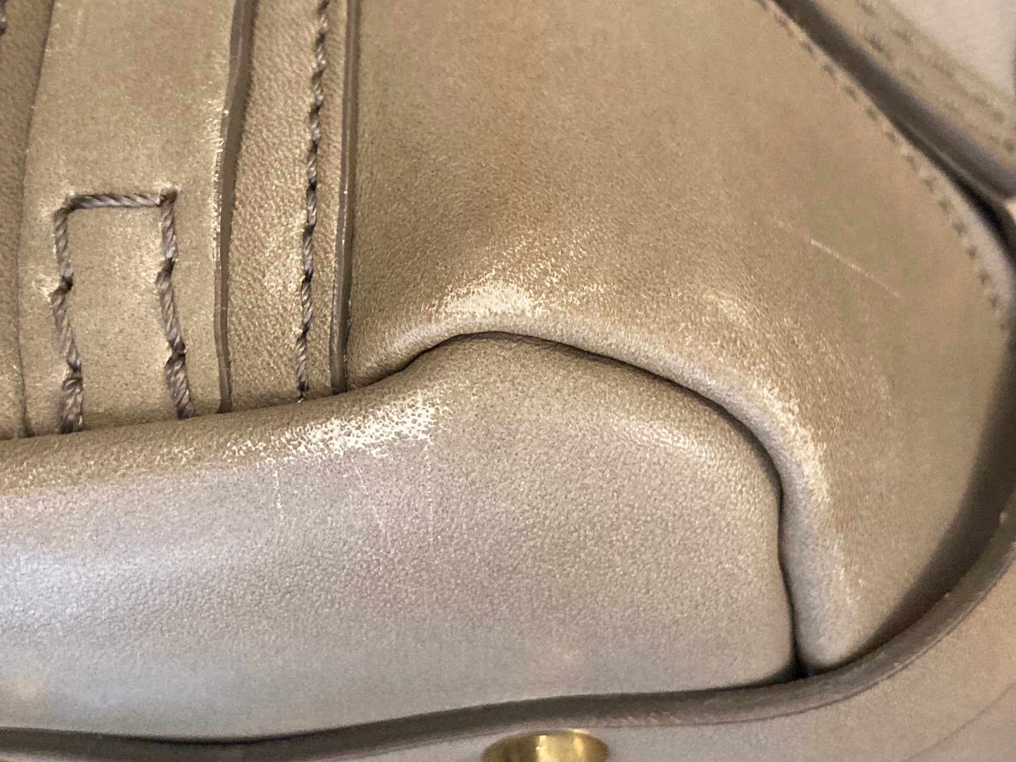 Leather and Check Shoulder Bag
