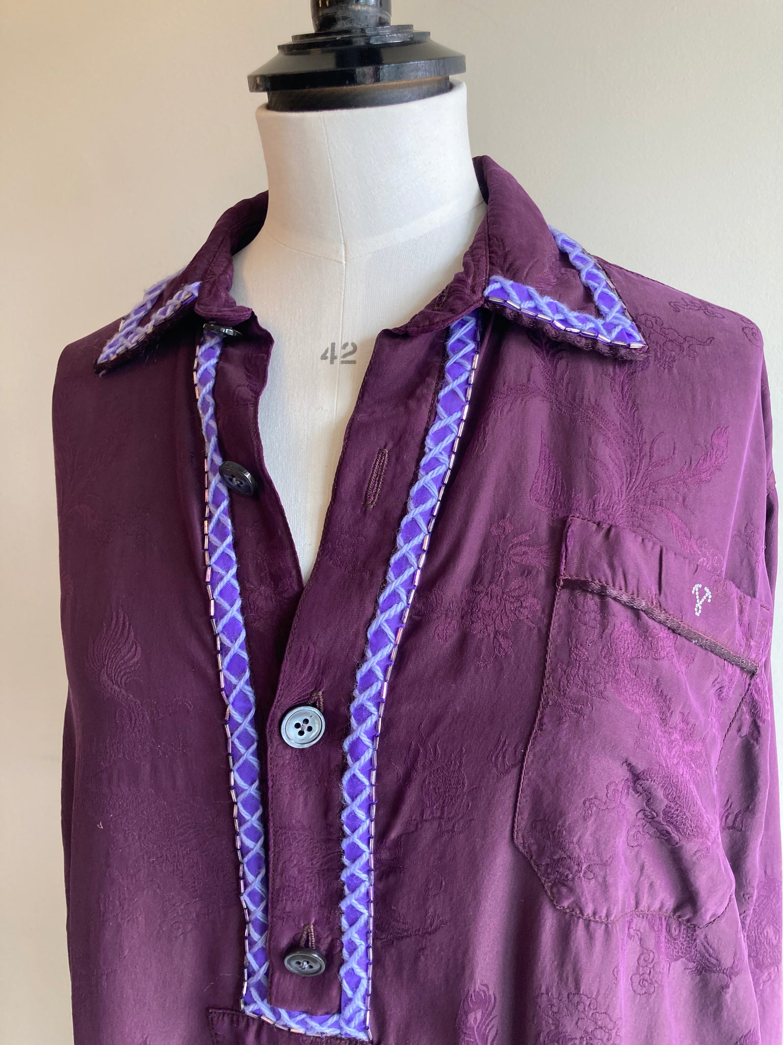 Embellished Silk Tunic