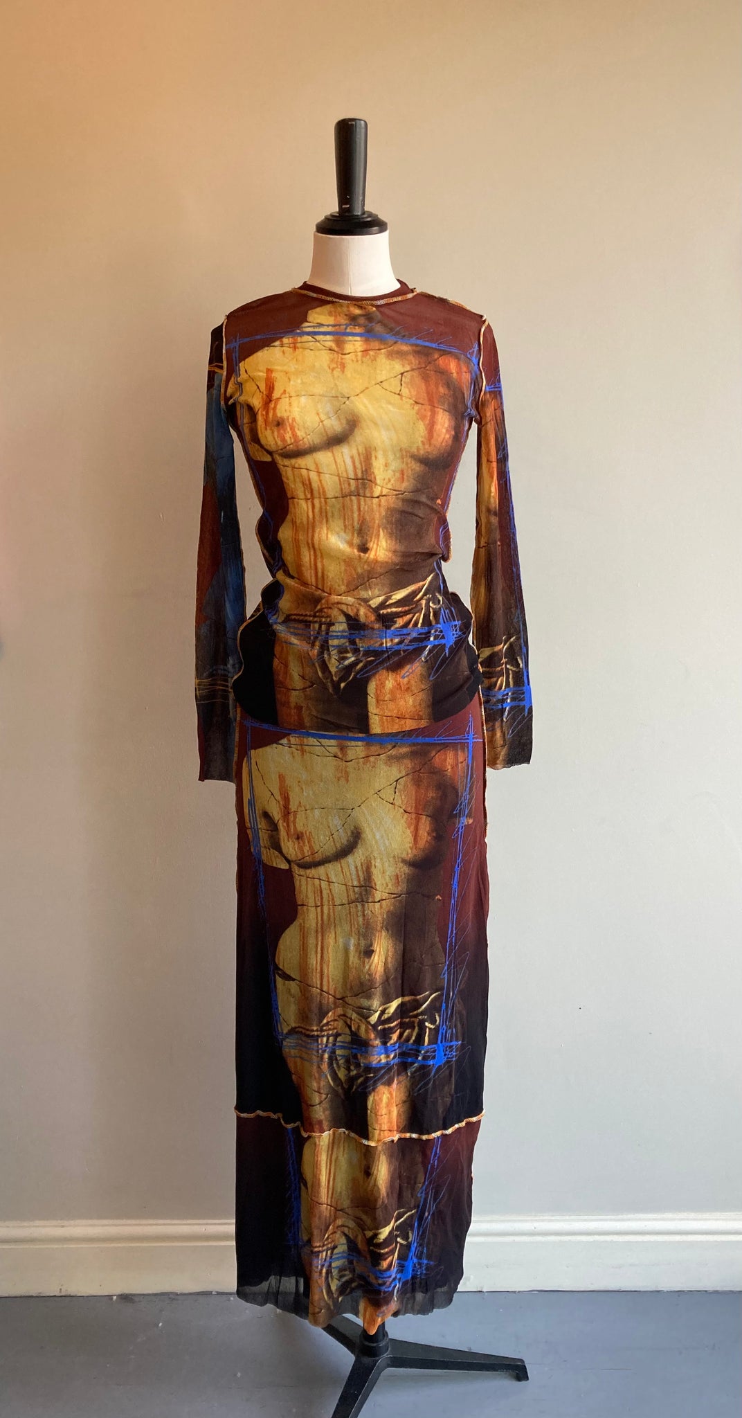 Vintage Venus De Milo Mesh Two Piece