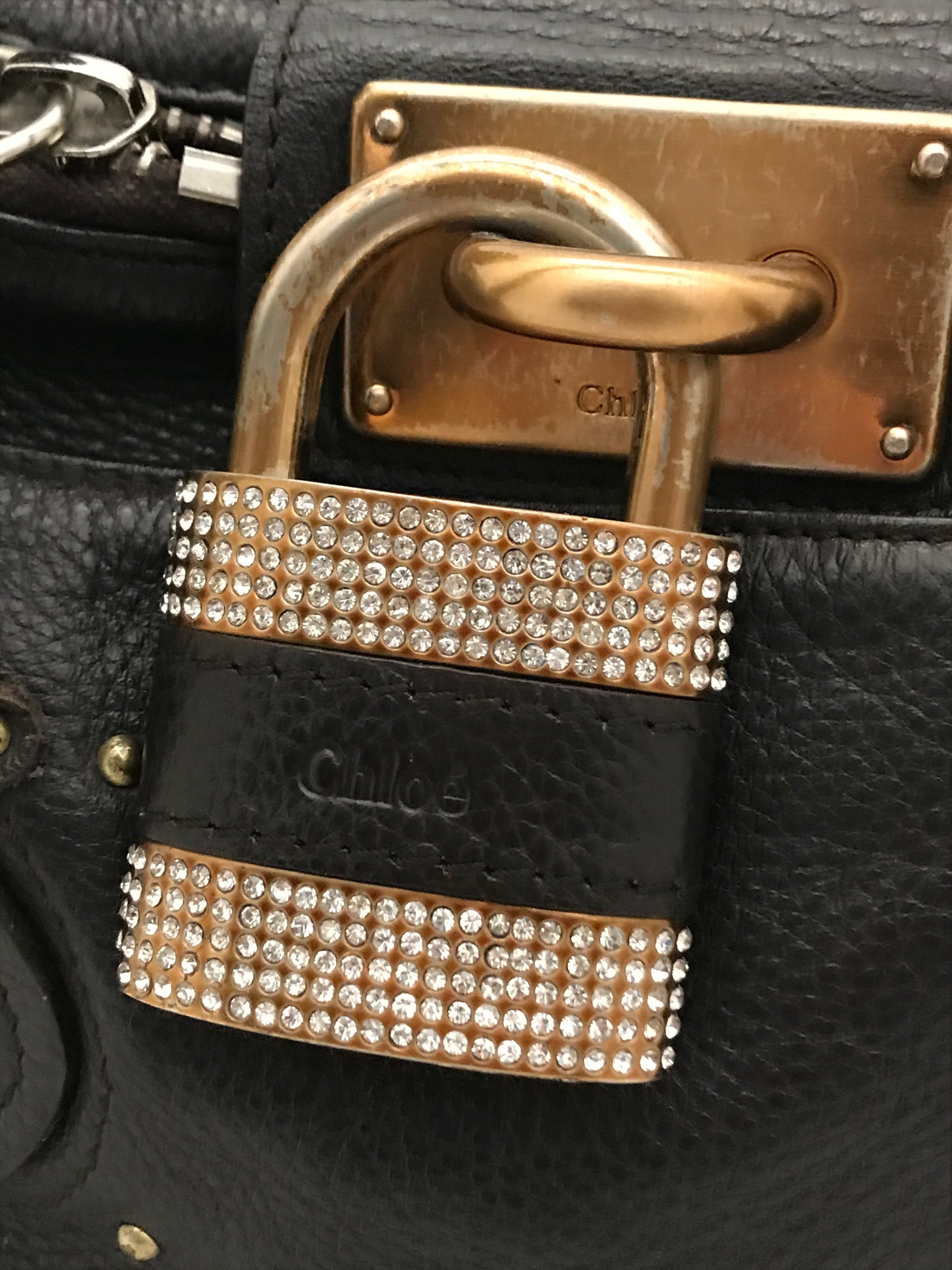 Diamante Paddington Bag