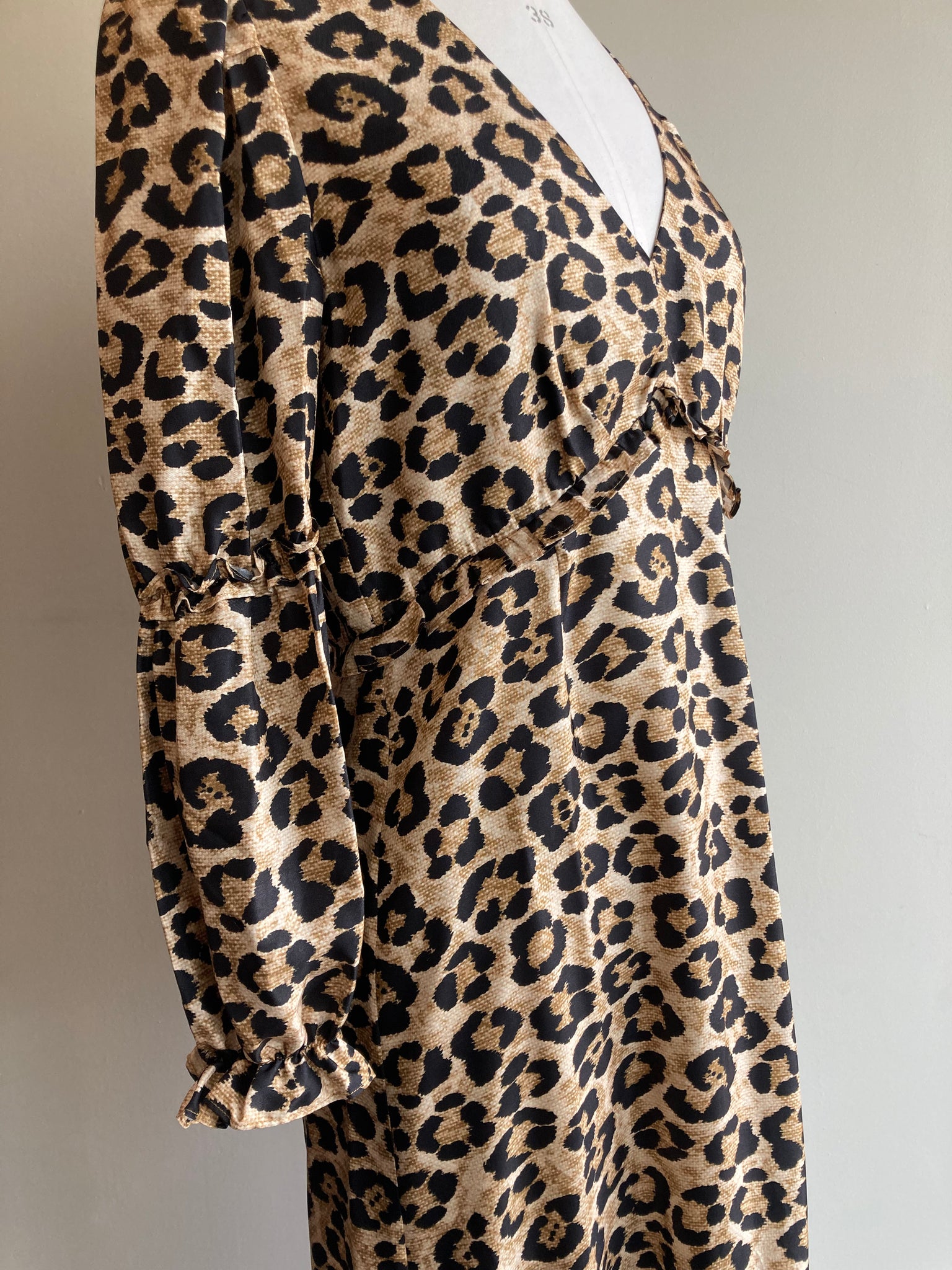 Leopard print dress clearance silk