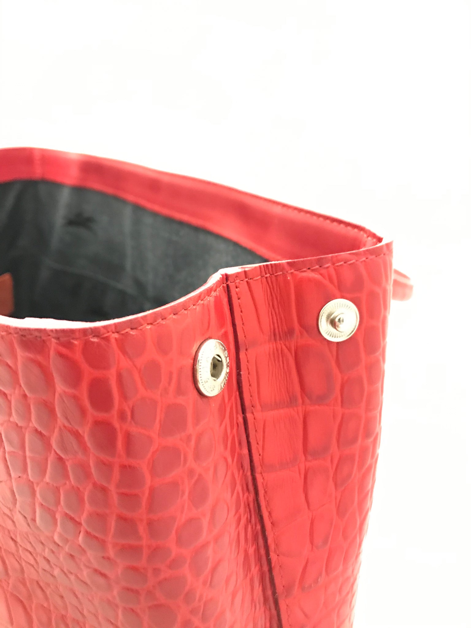 Mock Croc Embossed Roseau Tote