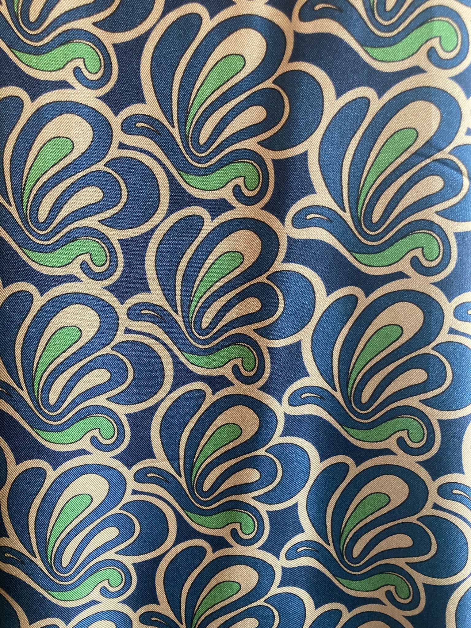 Silk Patterned Shift Dress