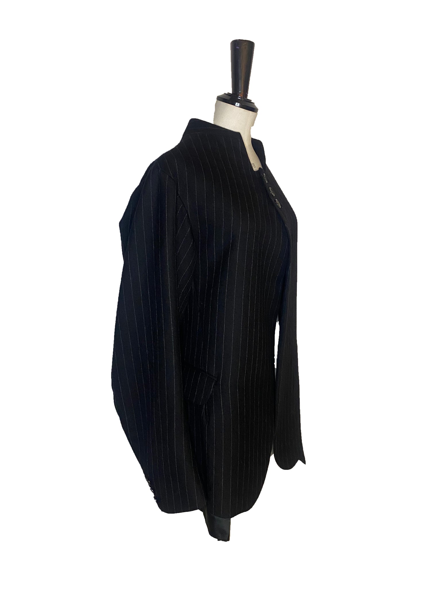 Pinstriped Wool Jacket