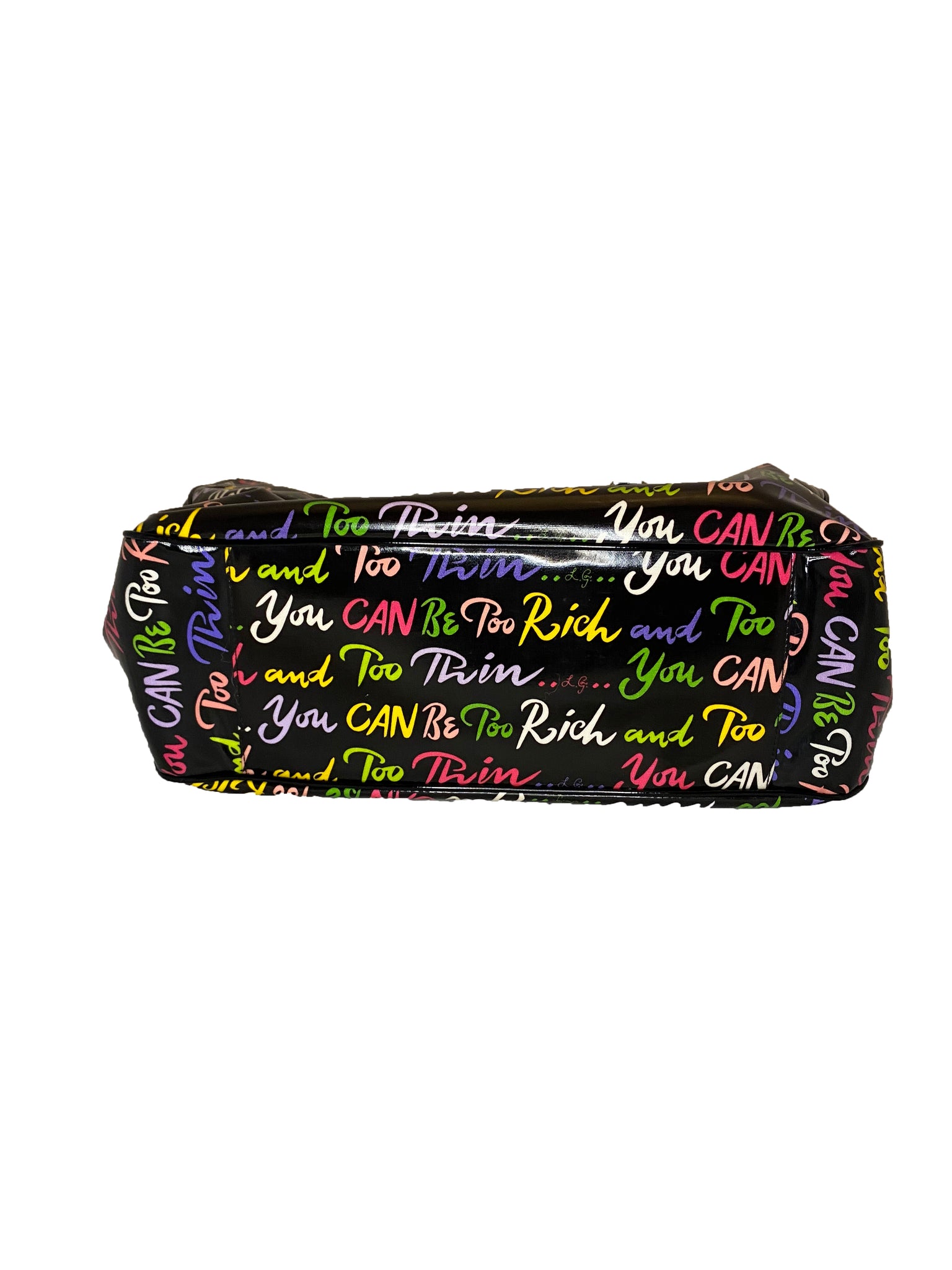 "You Can Be Too Rich and Too Thin" Bag and Wallet