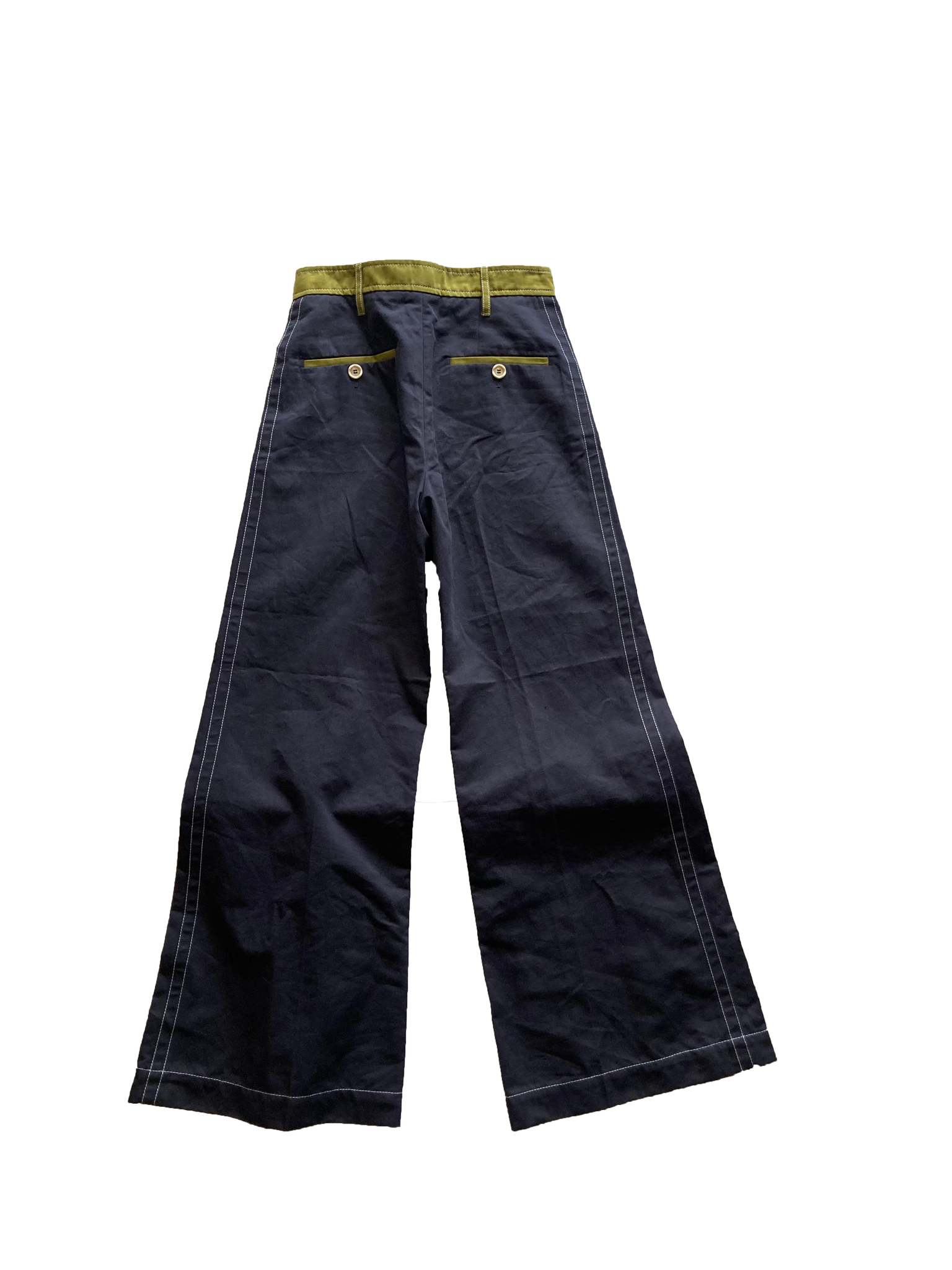 Flared Cotton Trousers