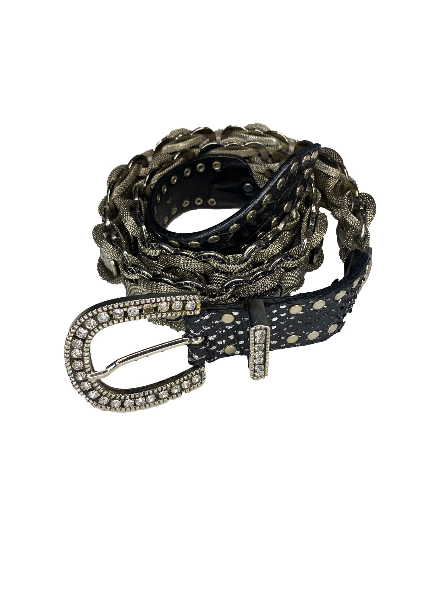 Silver Mesh Belt