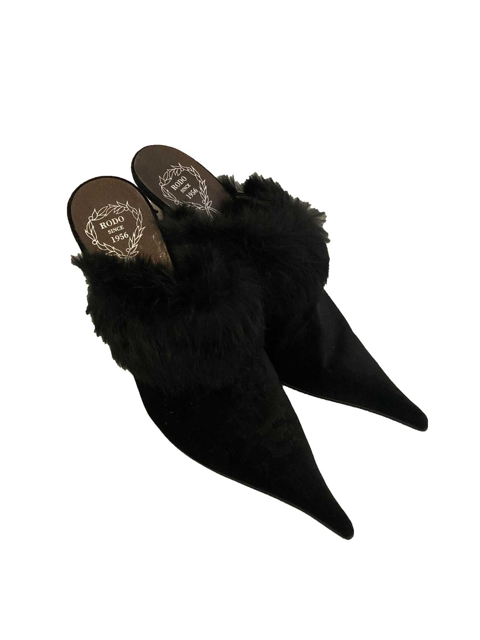 Velvet Raven Mules