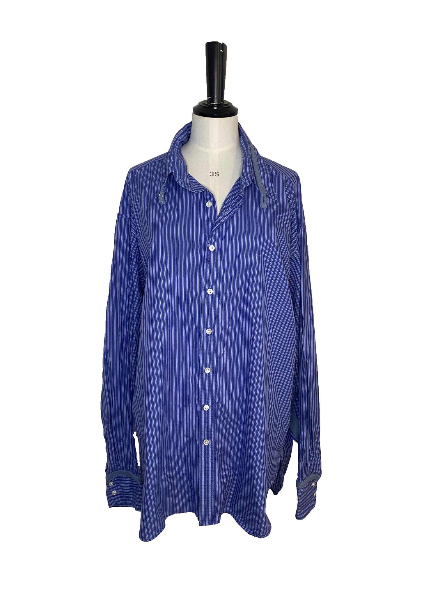 Vintage Blue Cotton Shirt