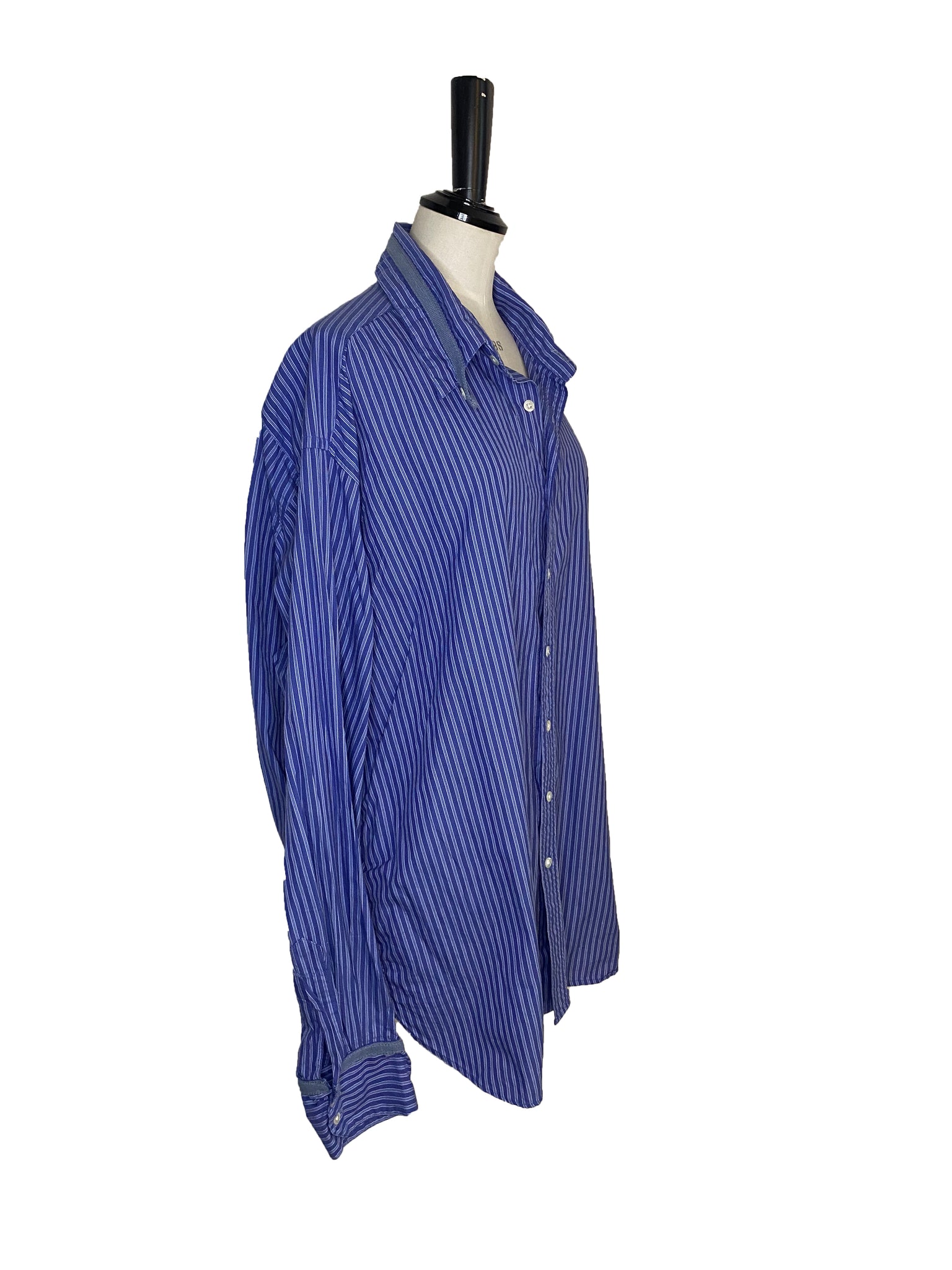 Vintage Blue Cotton Shirt