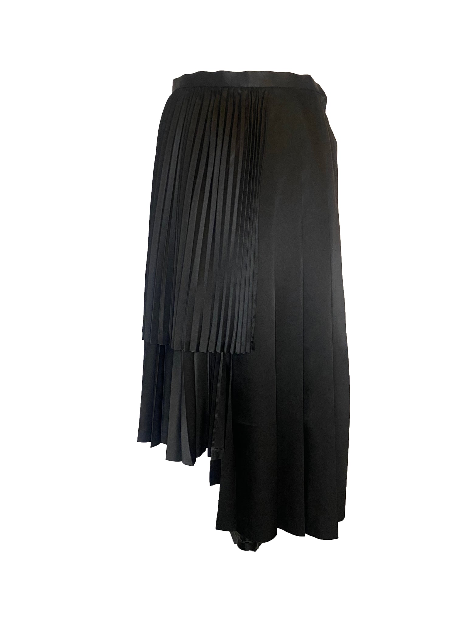 Satin Pleated Skirt