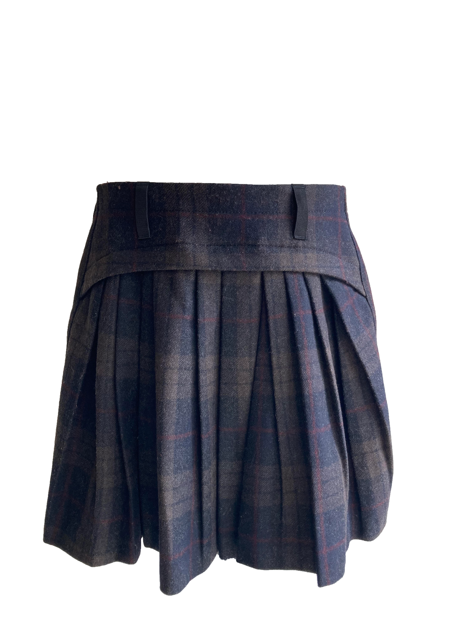 Pleated Wool Skirt