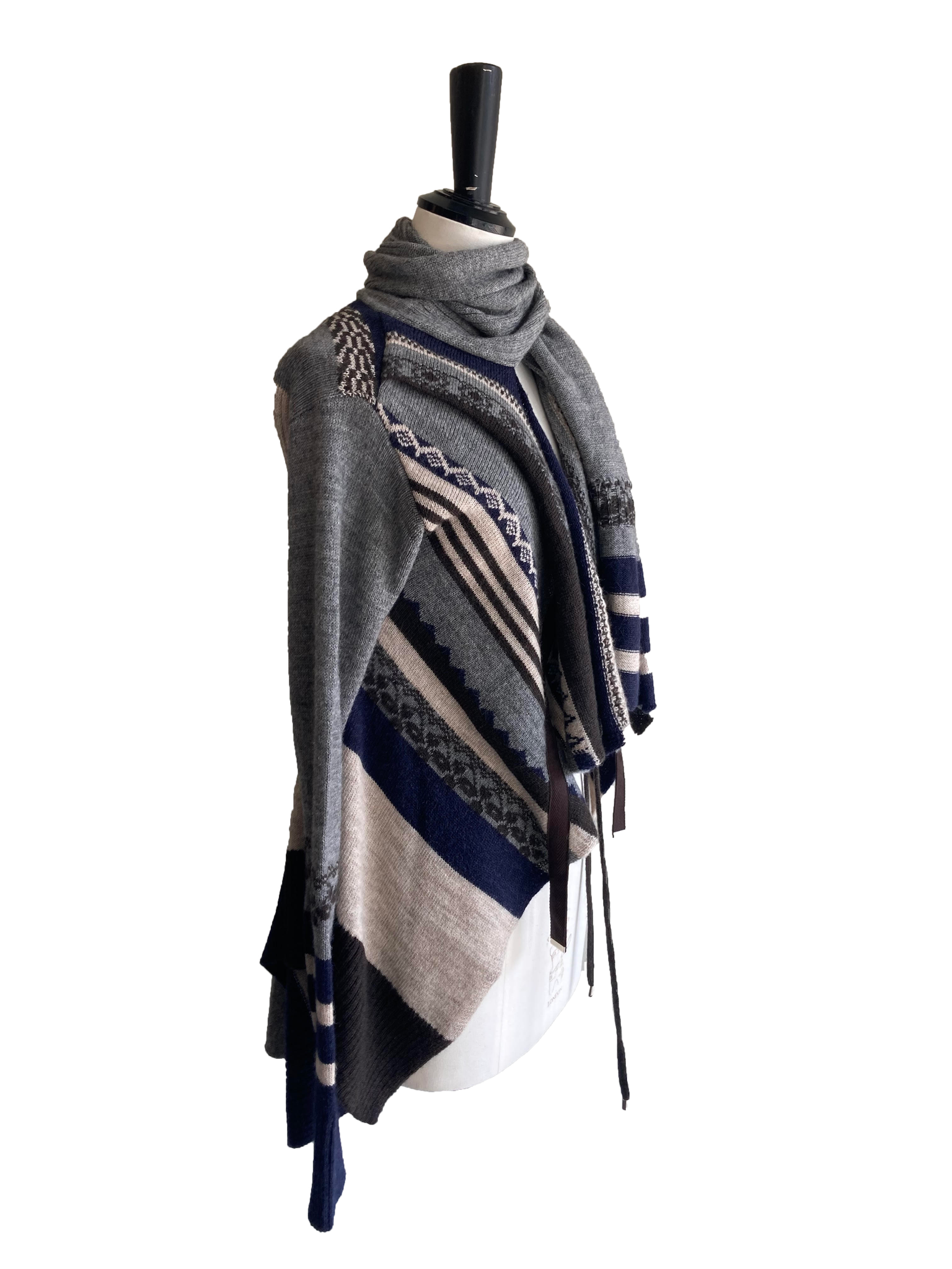 Striped Wrap Around Knit