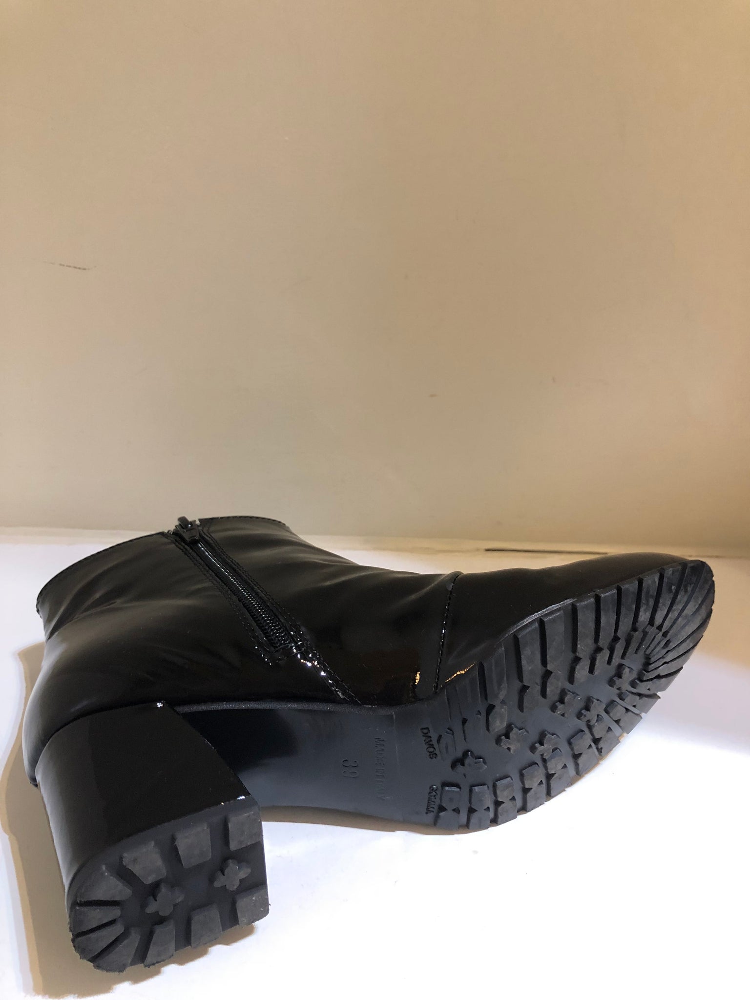 Isabella's Wardrobe Lisa Kay Patent Ankle Boots.