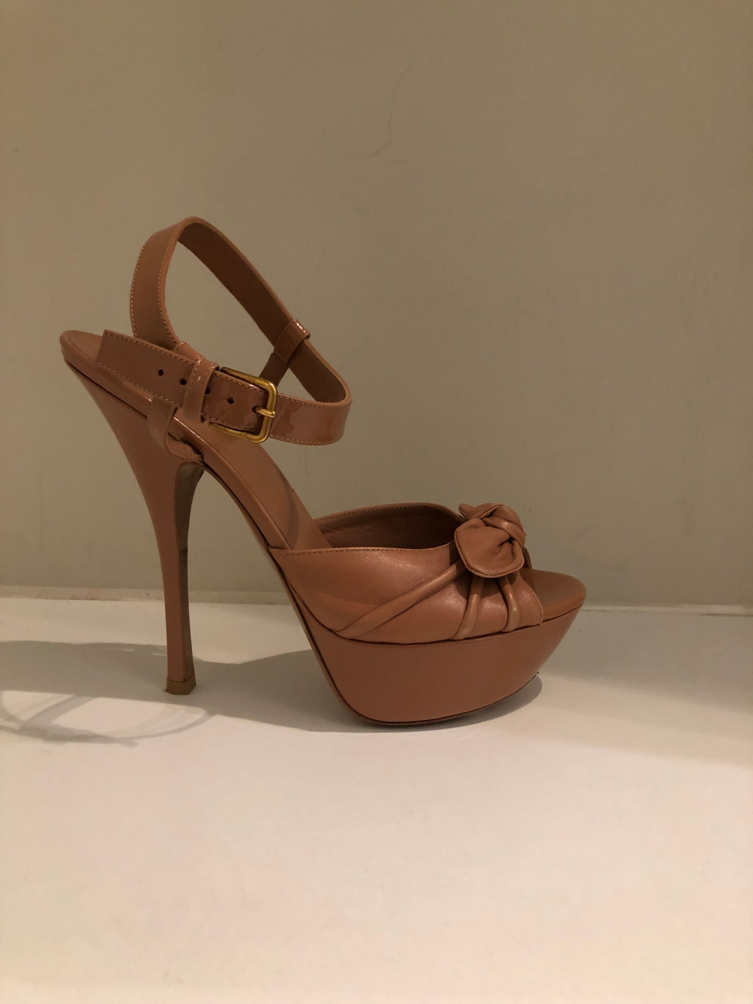 Isabella's Wardrobe Yves Saint Laurent Poppy Platform Sandals.