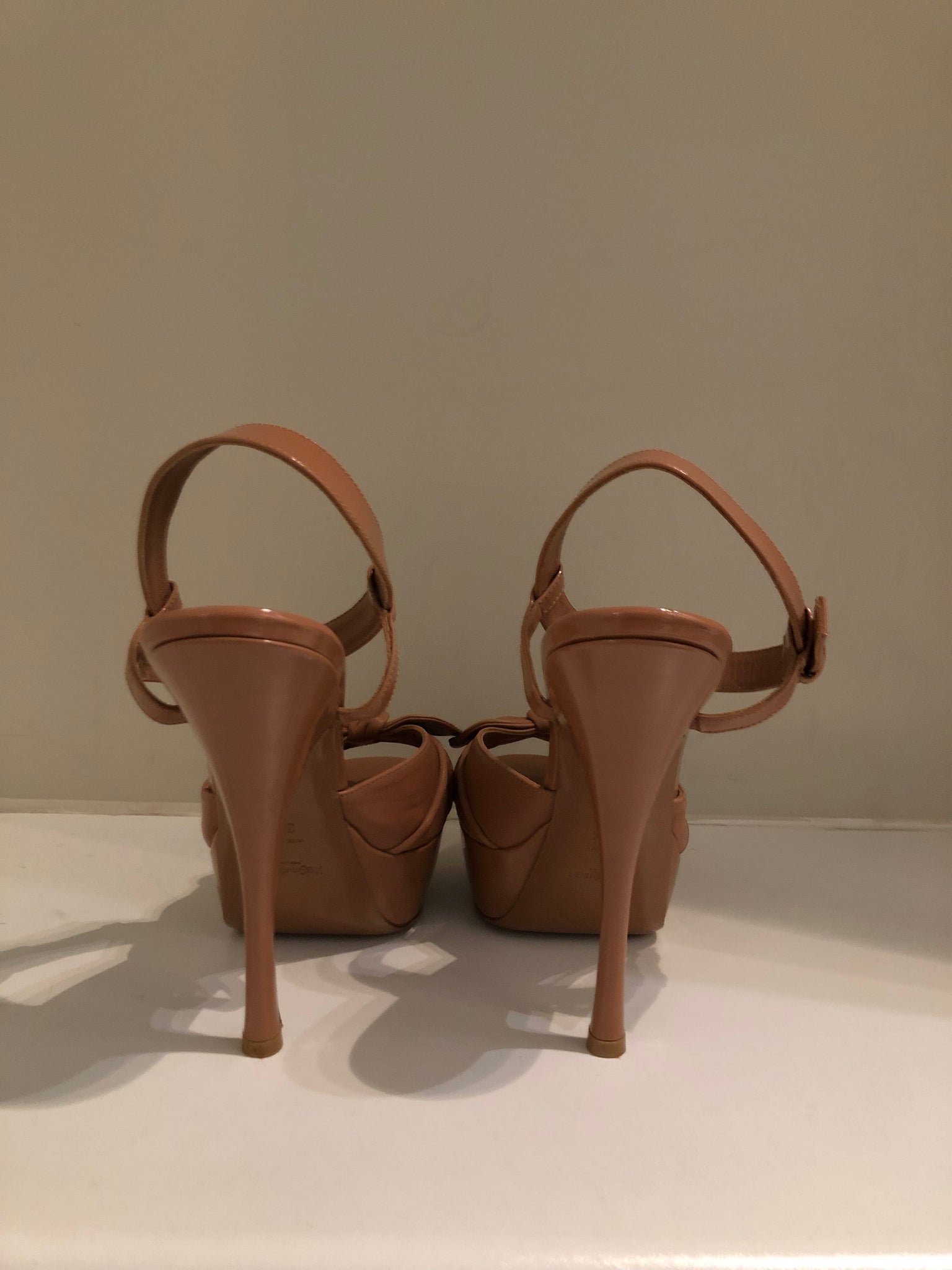 Isabella's Wardrobe Yves Saint Laurent Poppy Platform Sandals.
