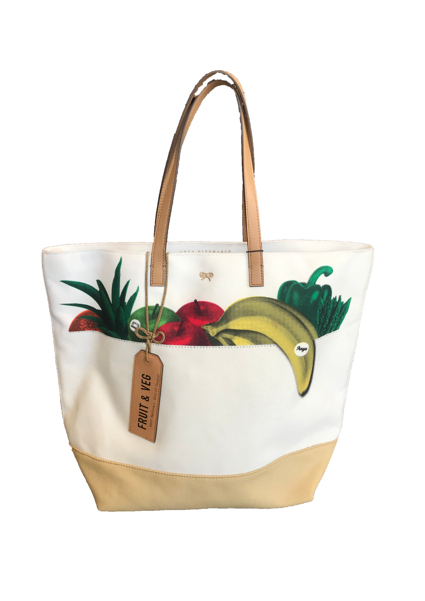 Isabella's Wardrobe Anya Hindmarch Fruit and Veg Canvas Tote.