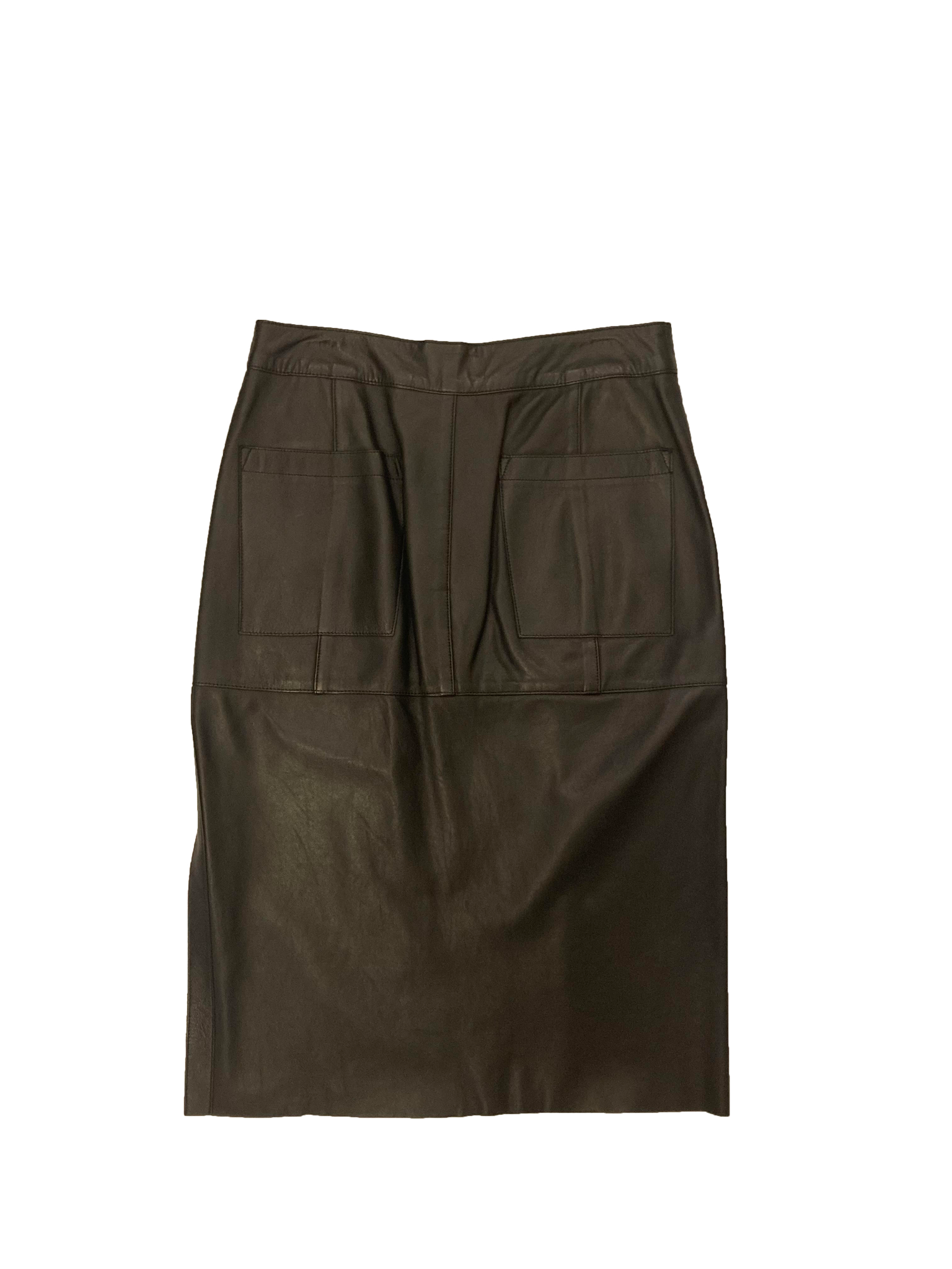 Leather Midi Skirt