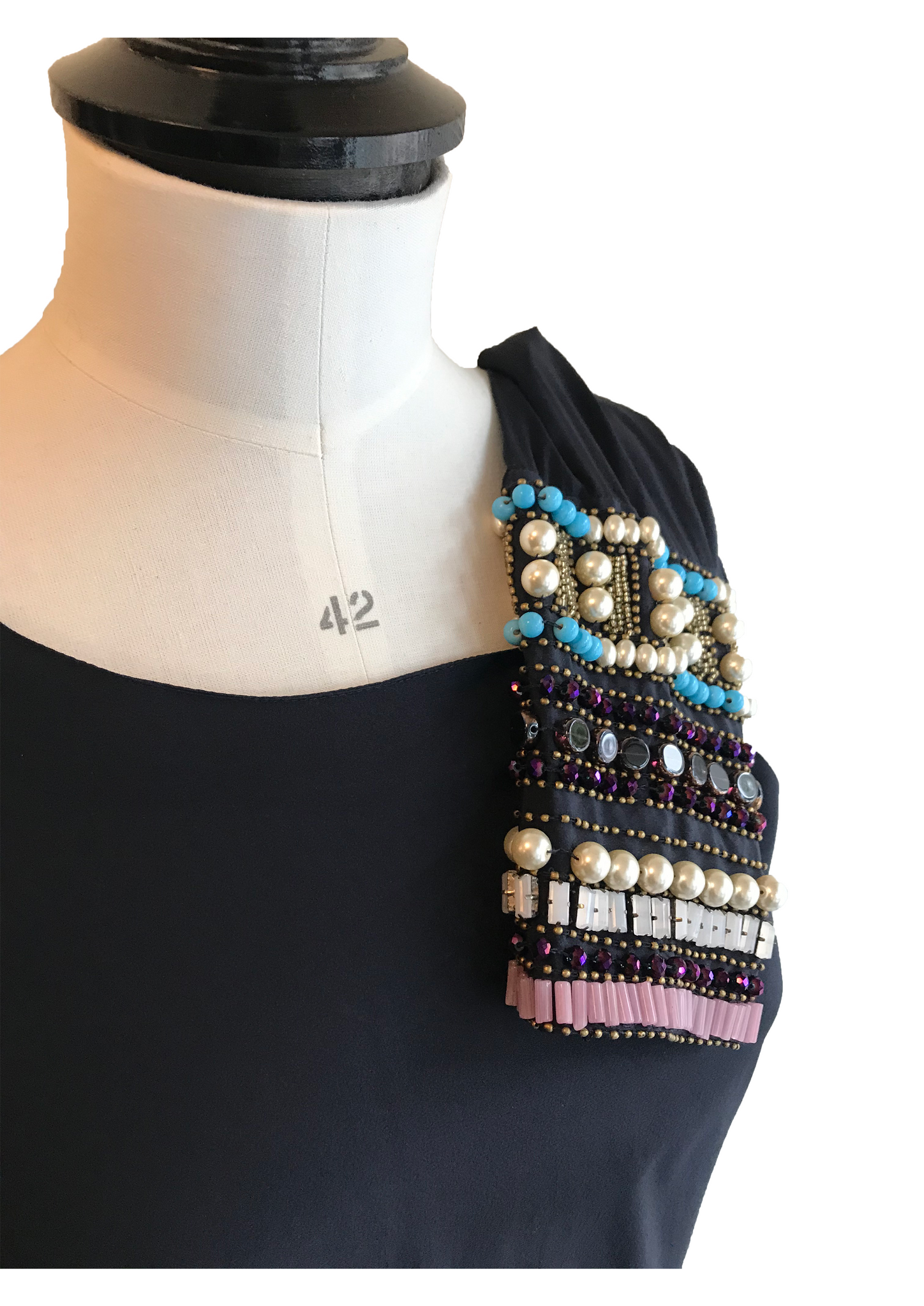 Isabella's Wardrobe Bastyan Beaded Silk Top.