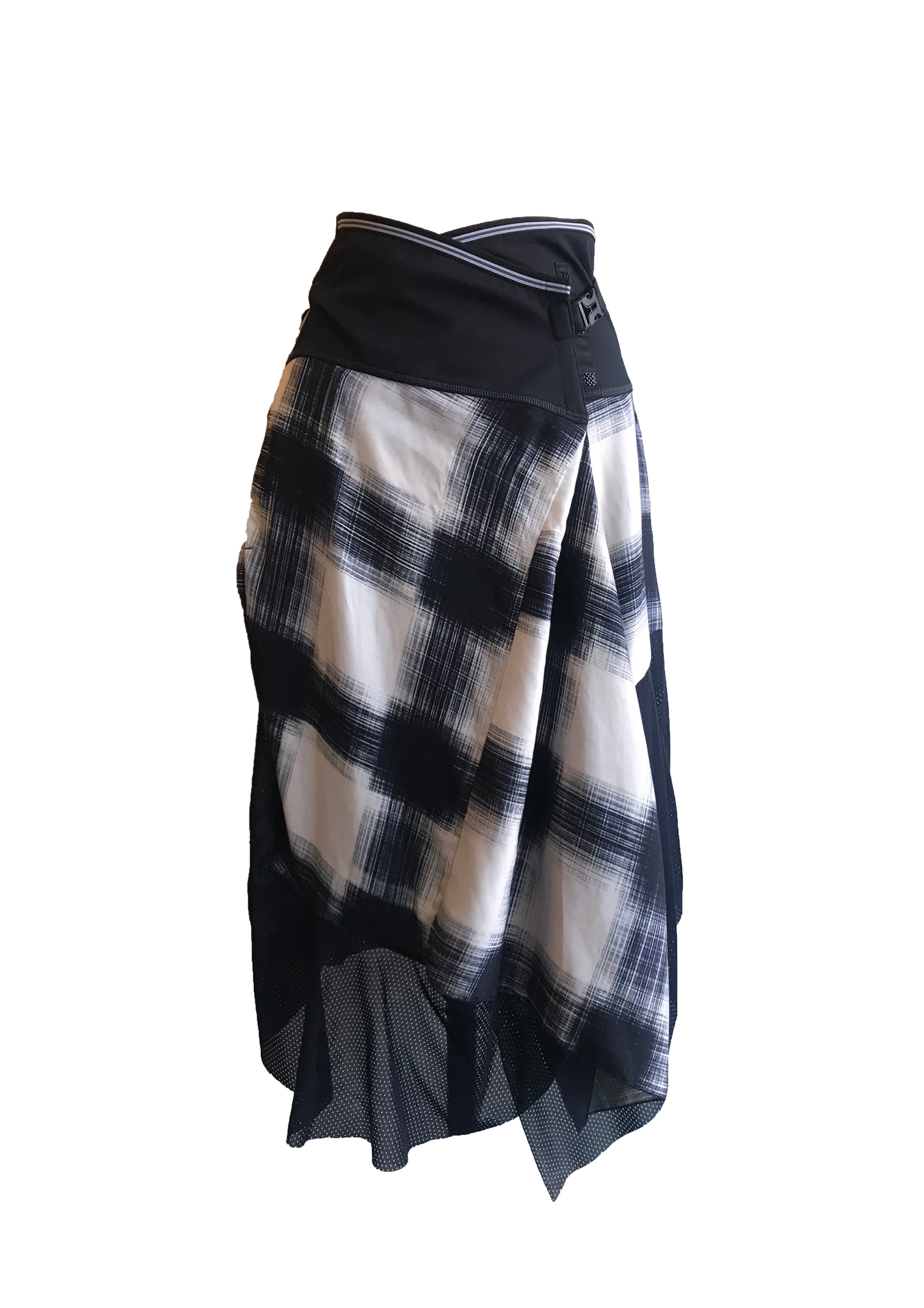 Isabella's Wardrobe HIGH Checkered Asymmetrical Skirt.