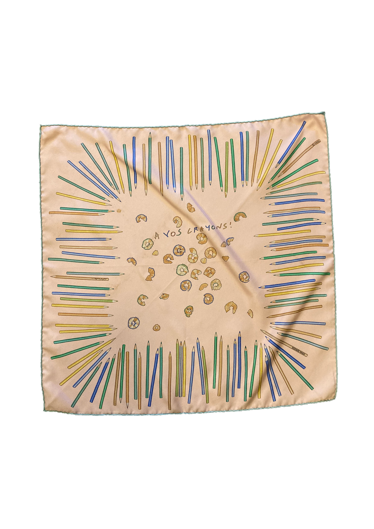 Silk 'A Vos Crayons!' Scarf