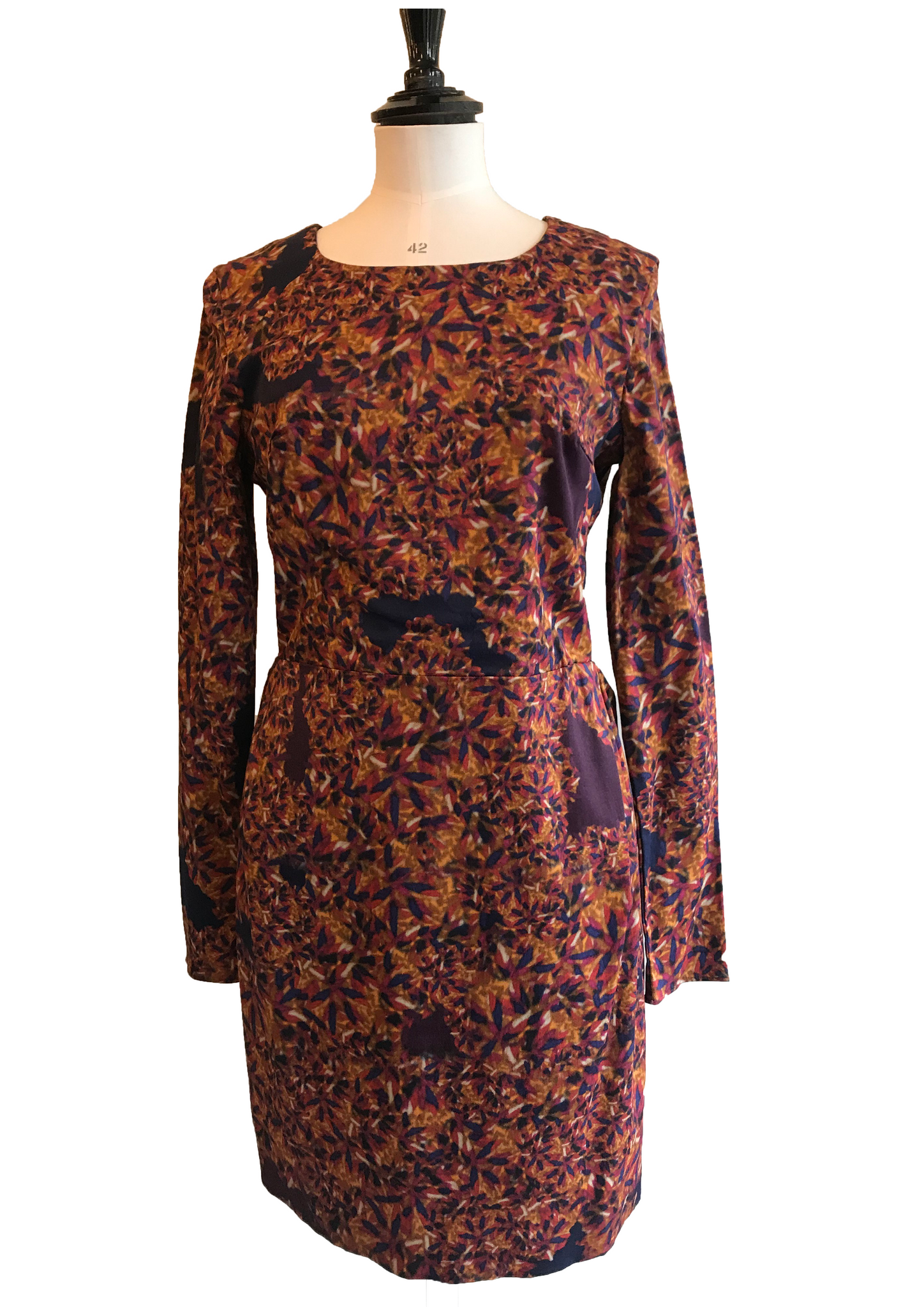 Isabella's Wardrobe Erdem Danube Leaf Orazio Long Sleeve Dress.