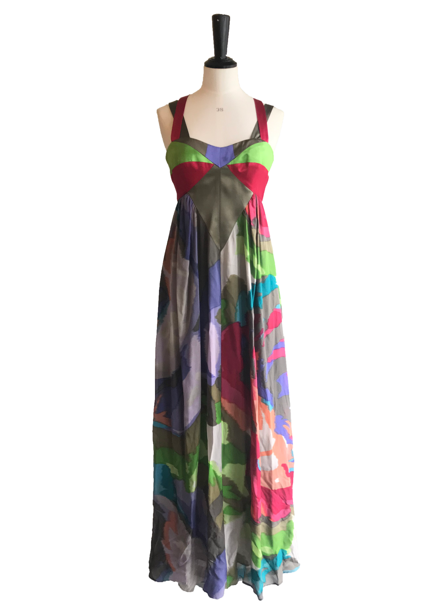 Isabella's Wardrobe Etro Silk Maxi Dress.
