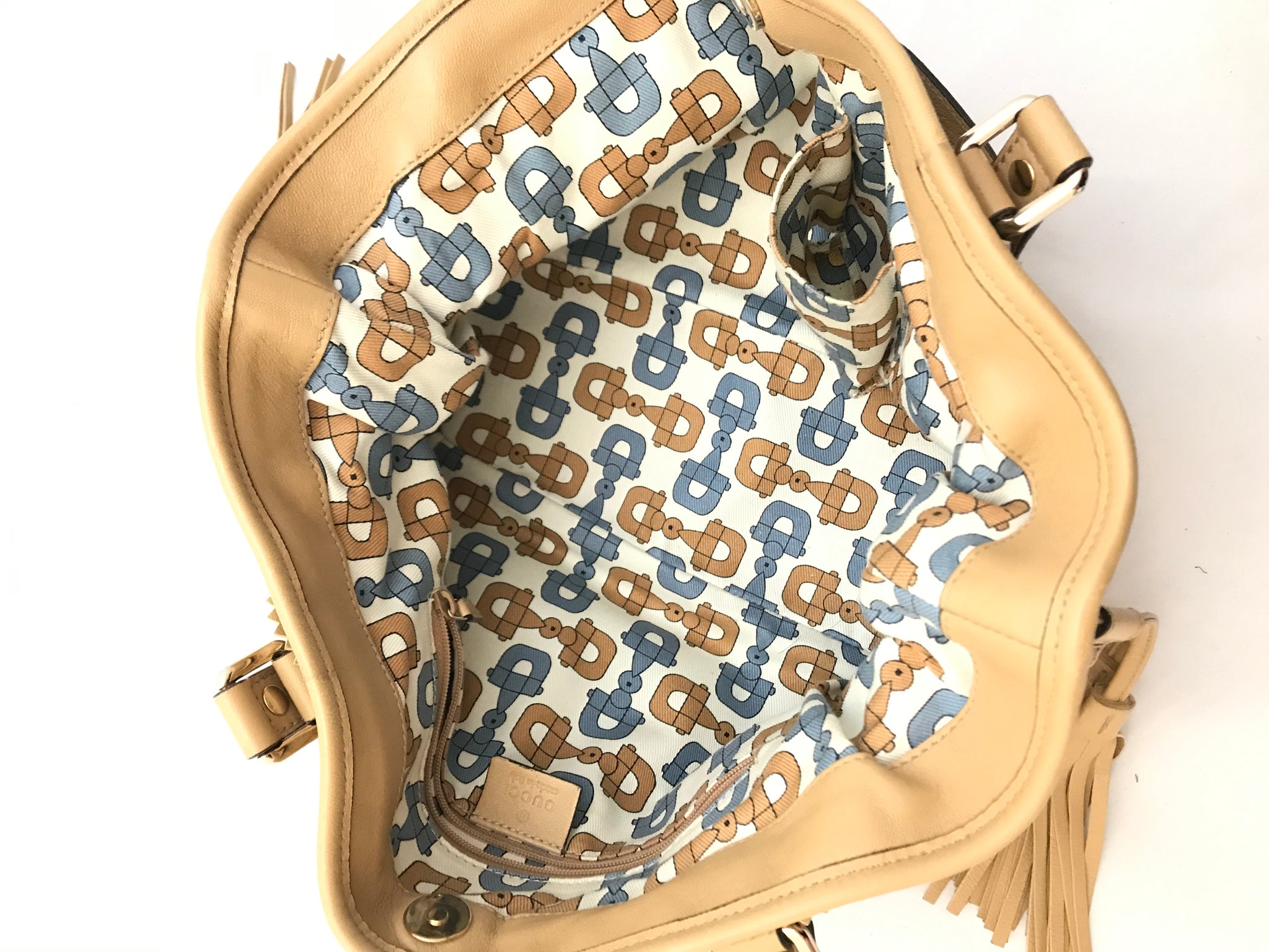 Isabella's Wardrobe Gucci Tribecca Tassel Guccissima Tote.
