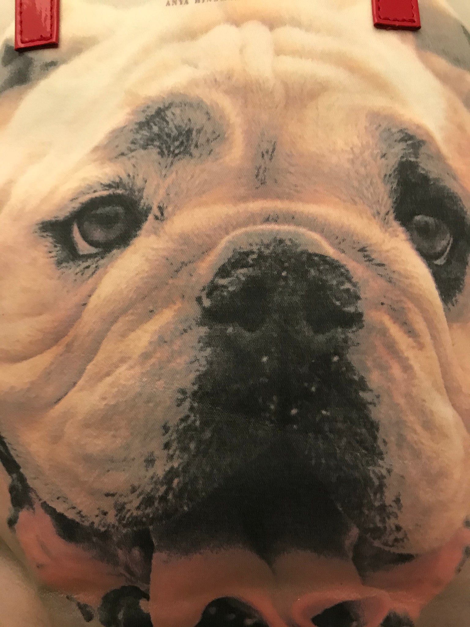 Canvas Bulldog Tote