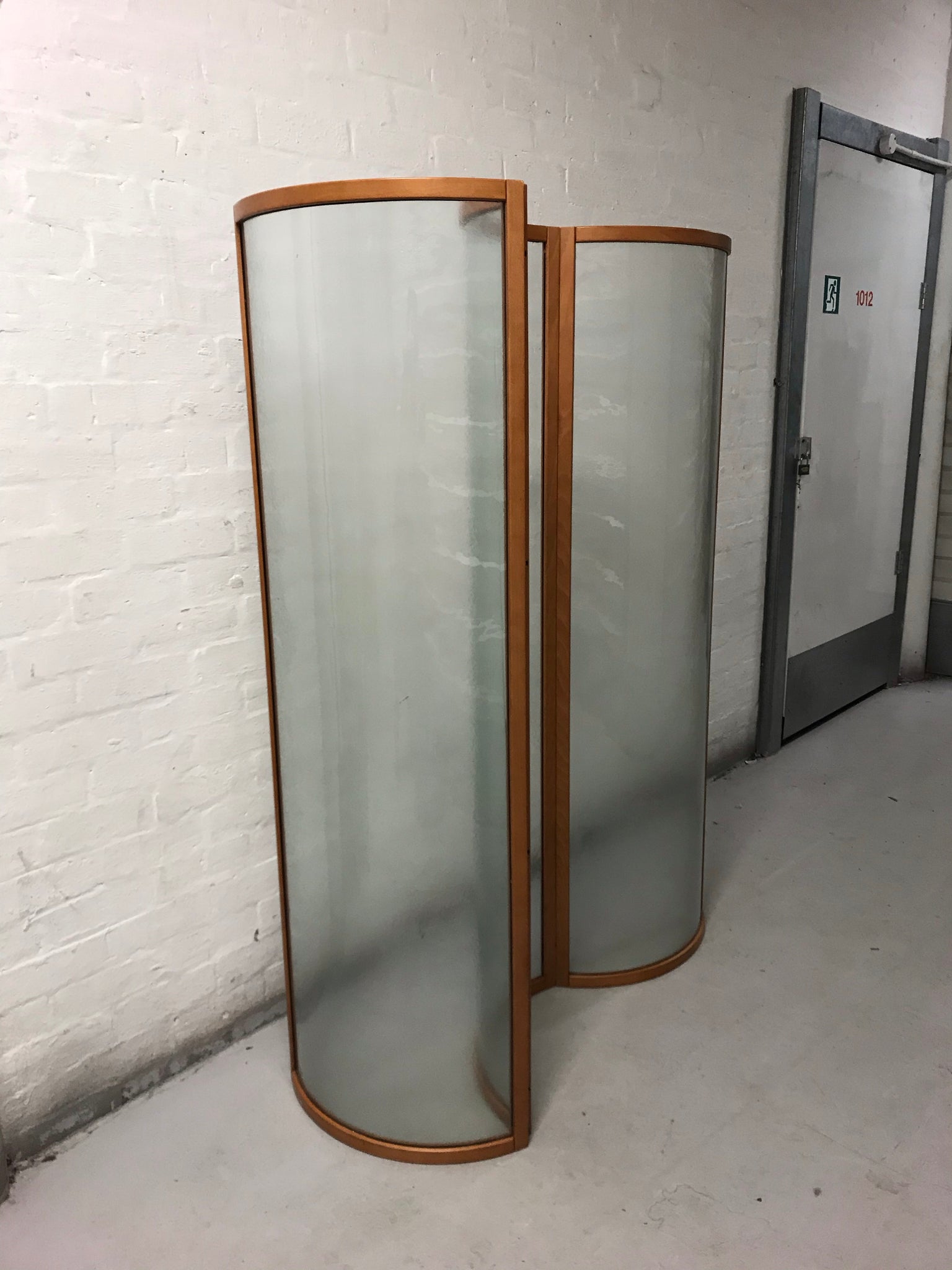 Isabella's Wardrobe Vittorio Livi for Fiam Glass Voyeur Screen by Vittorio Livi for Fiam.