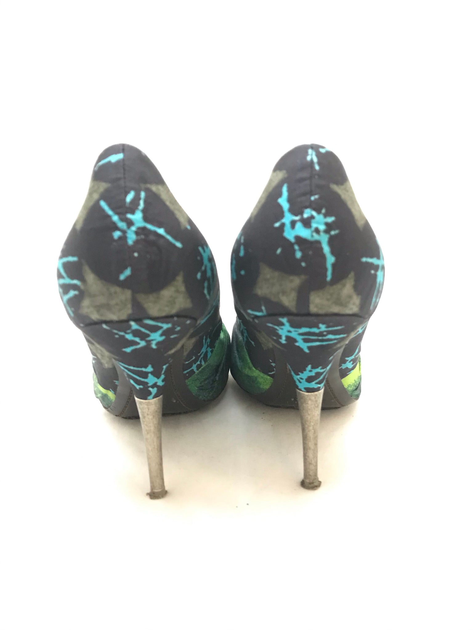 Isabella's Wardrobe Dries van Noten Fabric Heels.