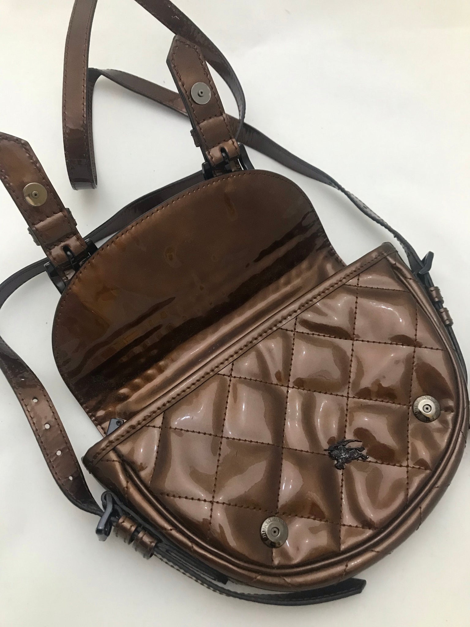 Isabella's Wardrobe Burberry Patent Crossbody.