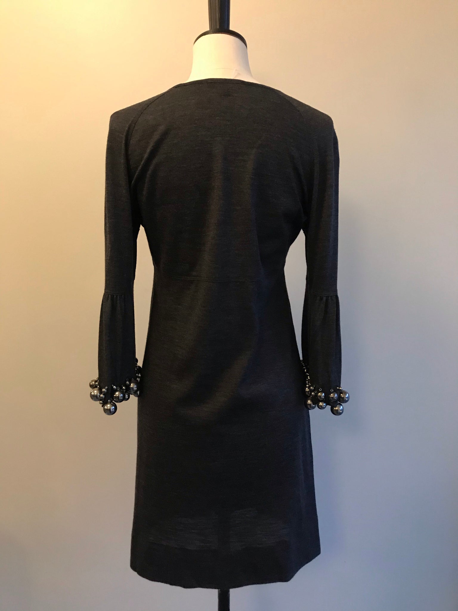 Isabella's Wardrobe Burberry Bauble Cuff Wool Dress.