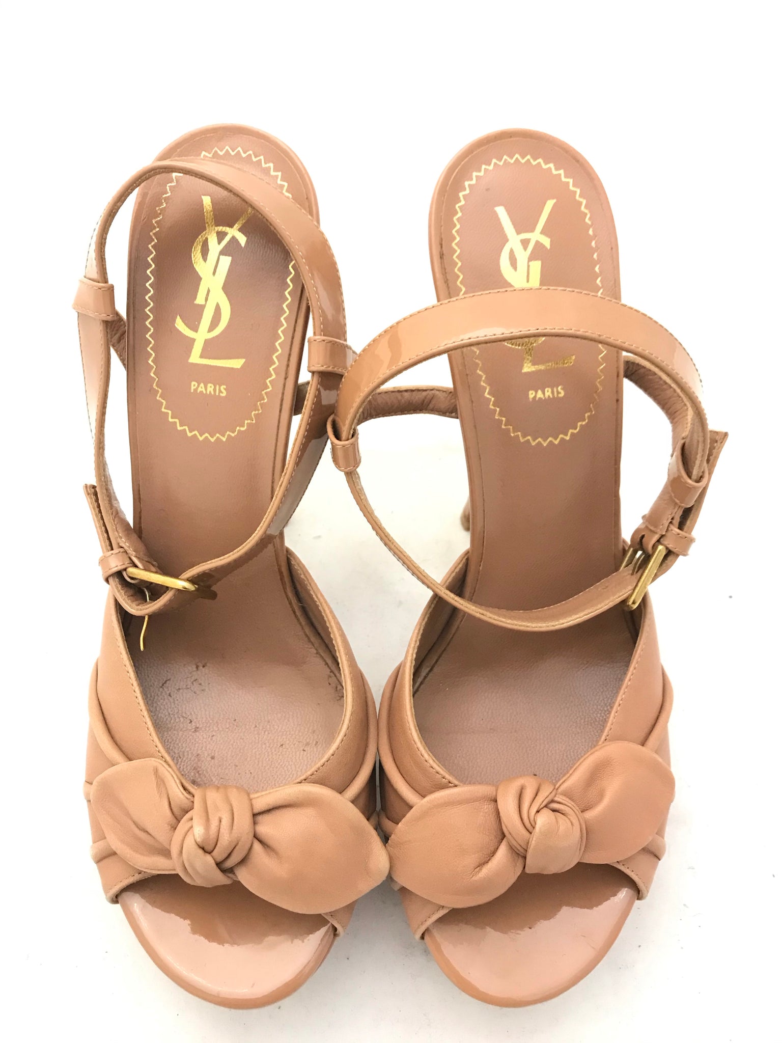 Isabella's Wardrobe Yves Saint Laurent Poppy Platform Sandals.