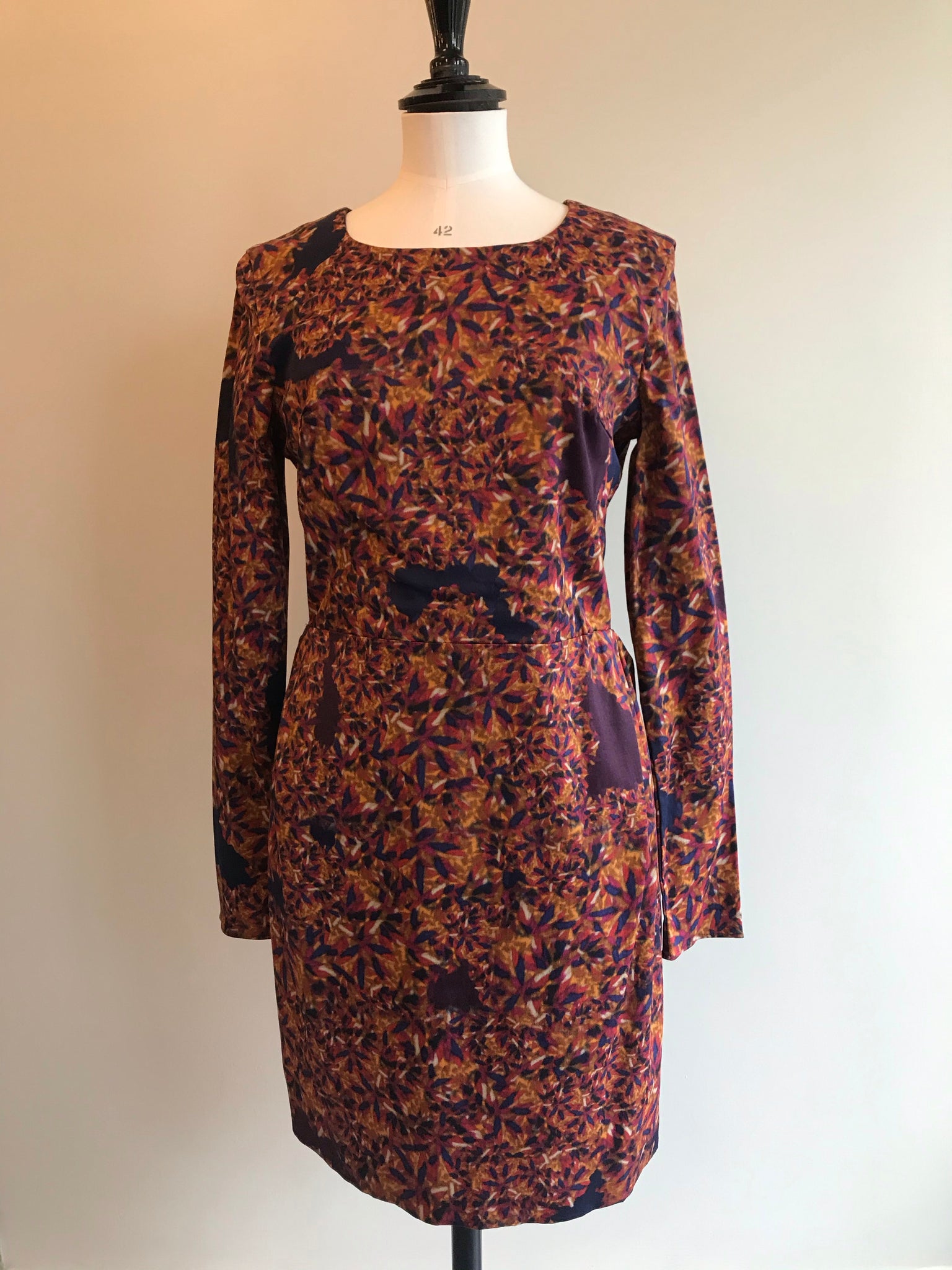 Isabella's Wardrobe Erdem Danube Leaf Orazio Long Sleeve Dress.