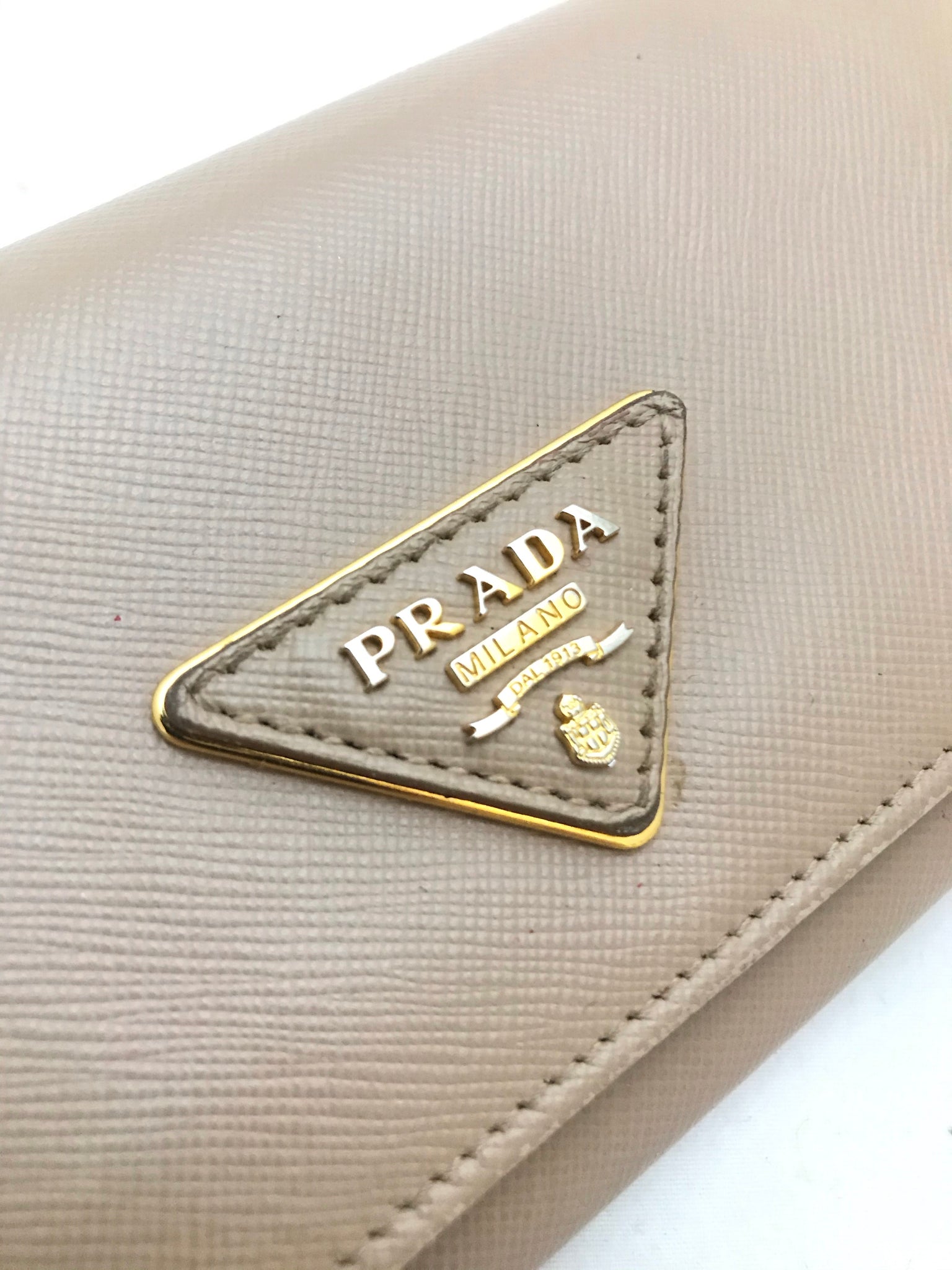 Isabella's Wardrobe Prada Saffiano Leather Continental Wallet.