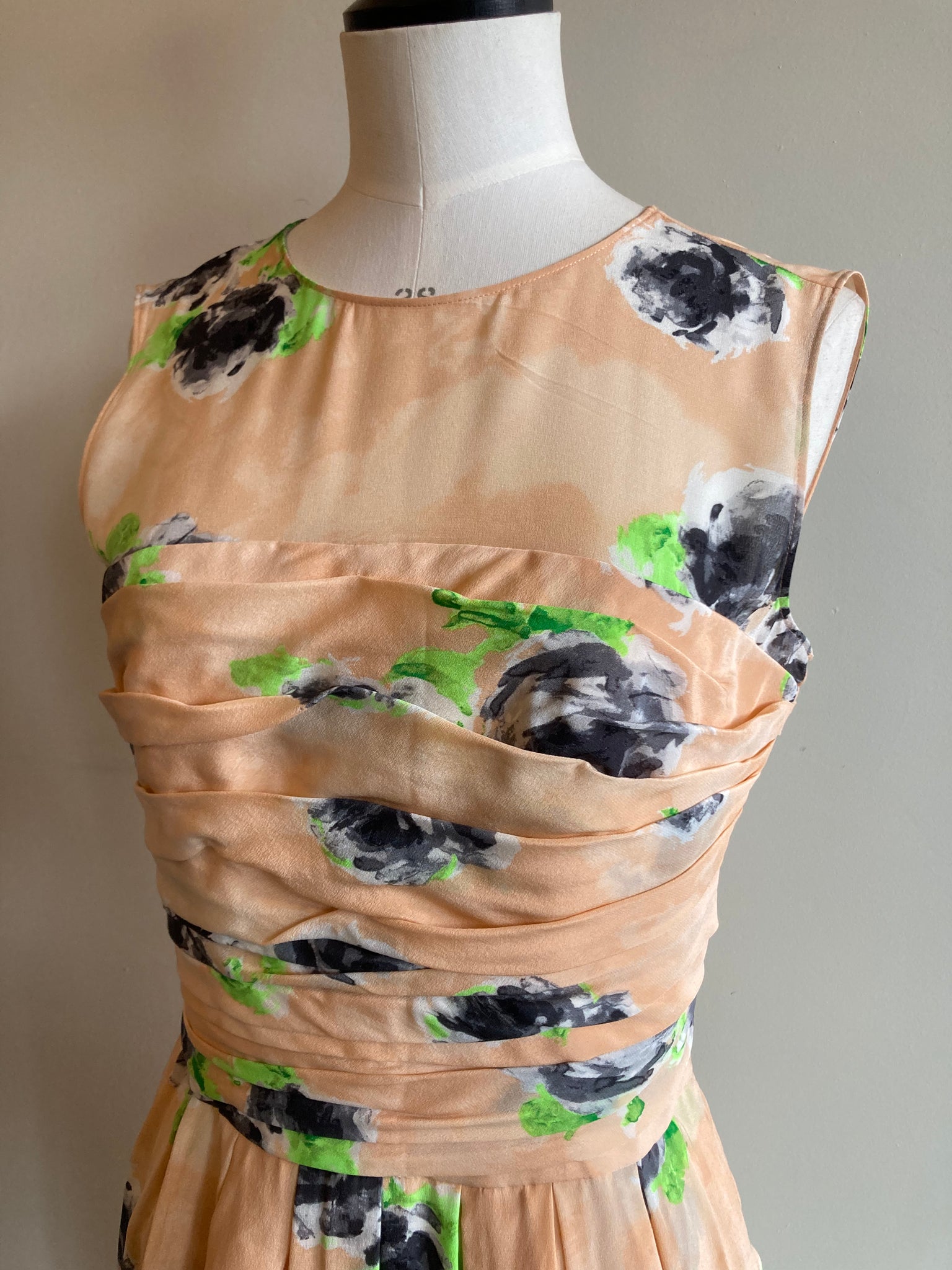Silk Floral Dress