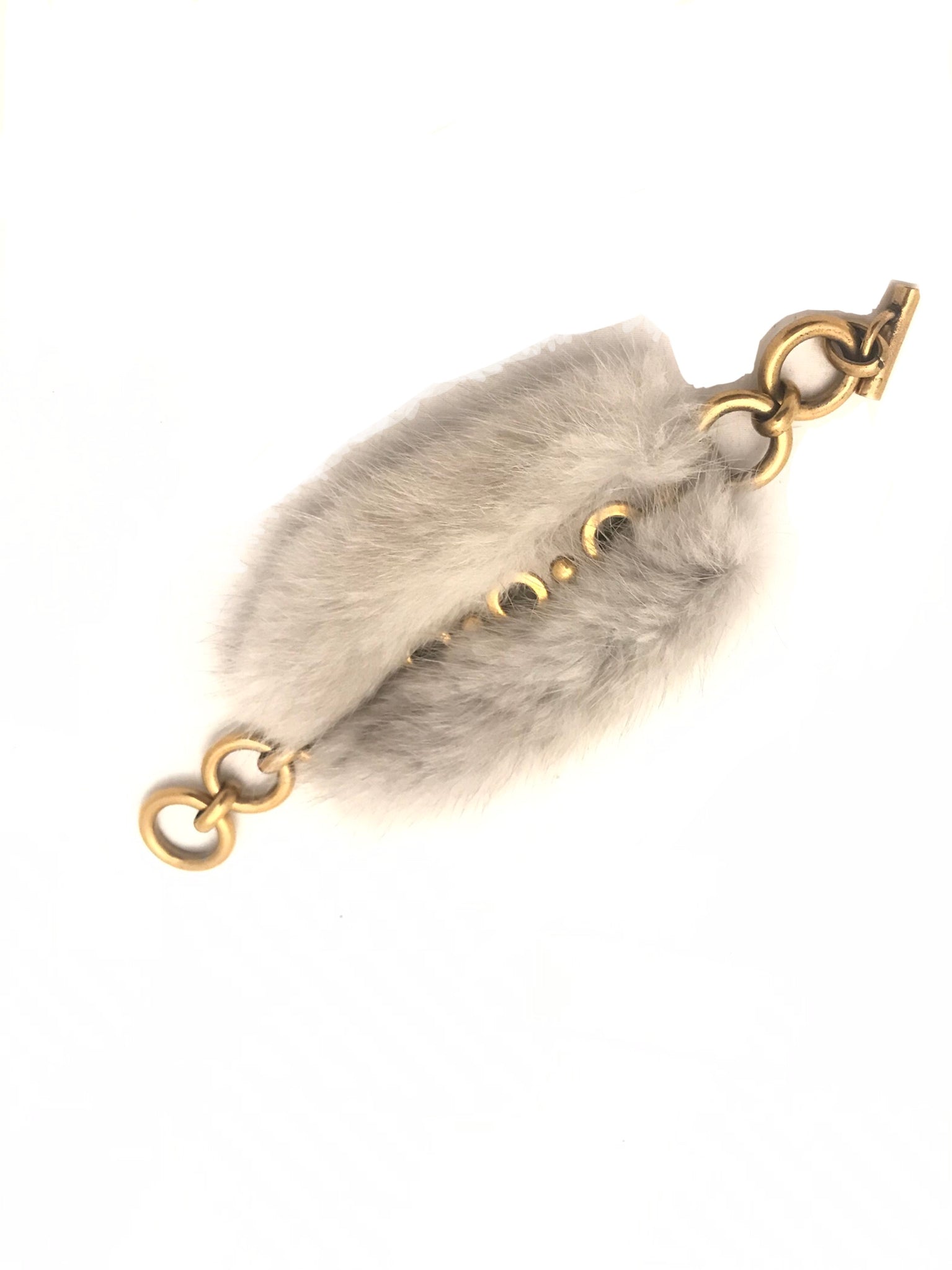 Isabella's Wardrobe Miu Miu Mink Fur Bracelet.