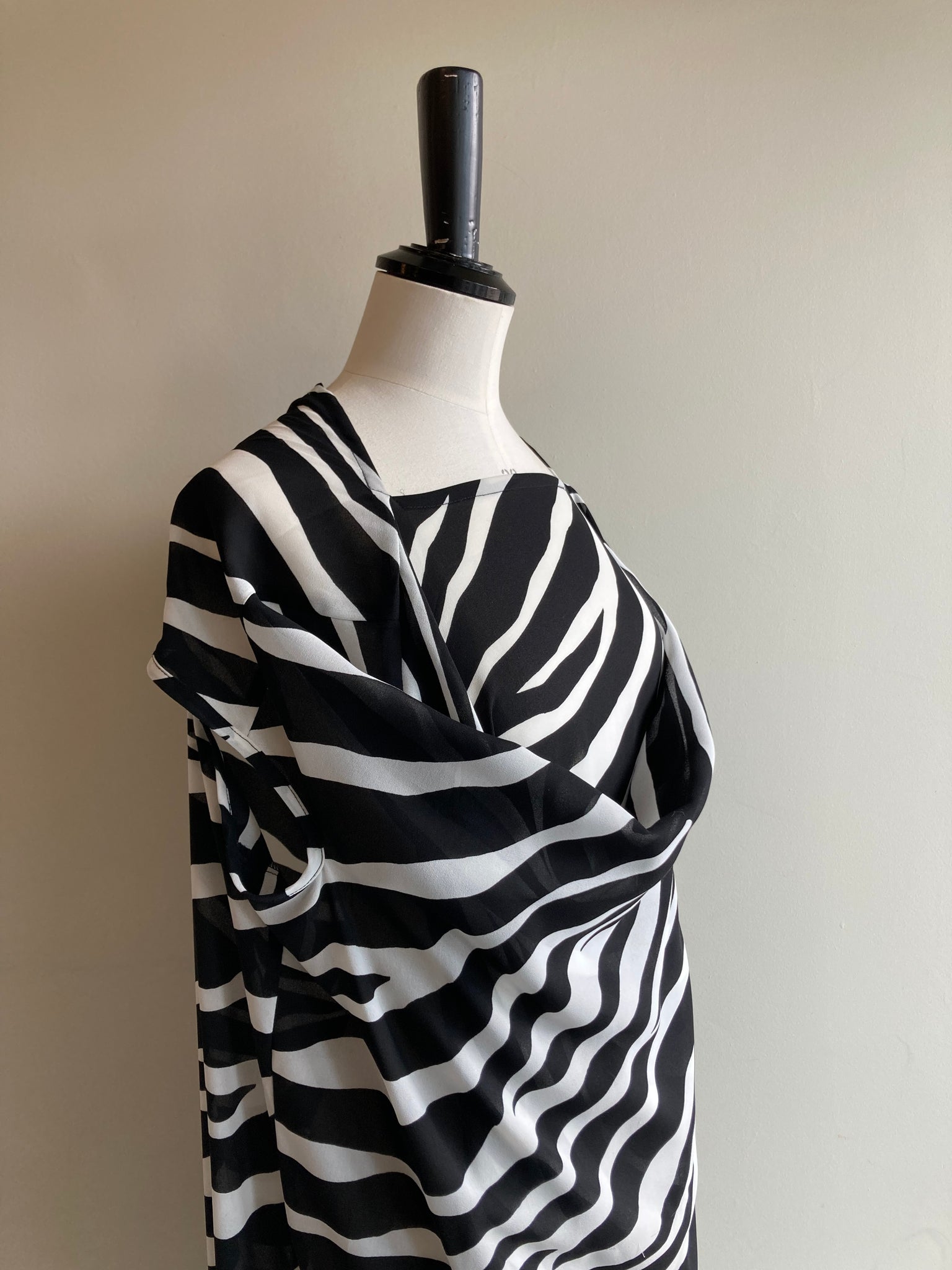 Sheer Tiger Print Midi Dress