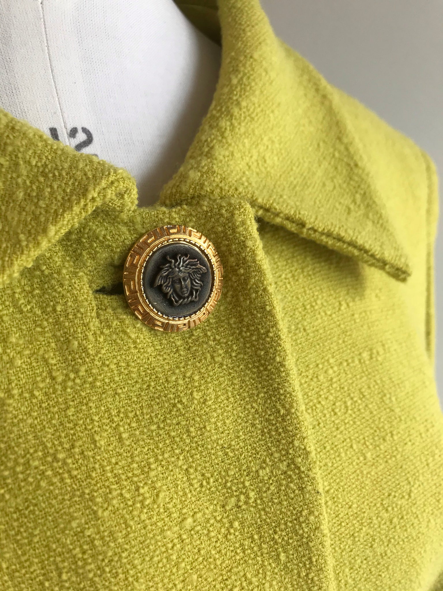 Isabella's Wardrobe Gianni Versace Vintage Wool Skirt Suit.