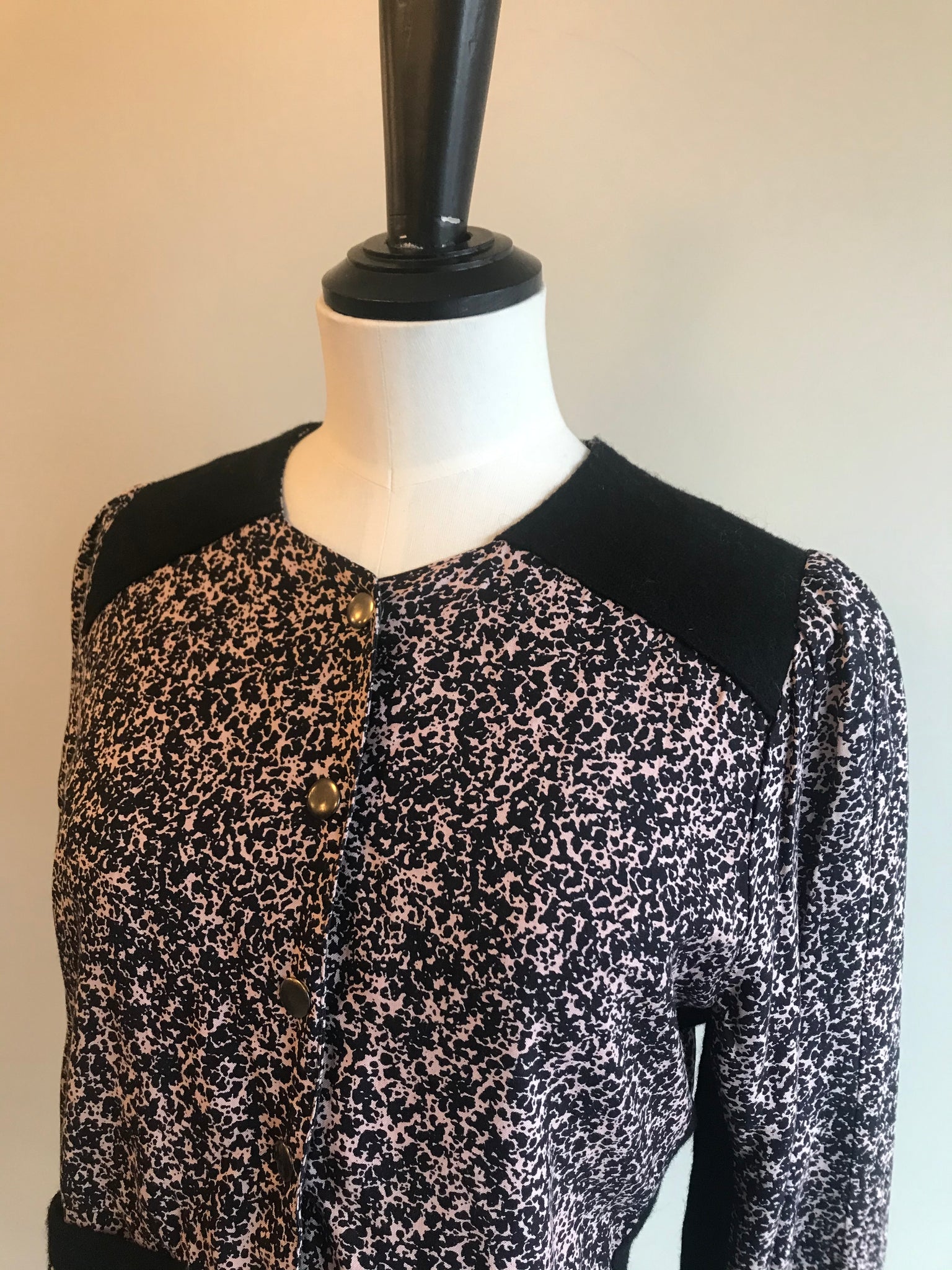 Isabella's Wardrobe Rika Speckled Jacket with Wool Trim.