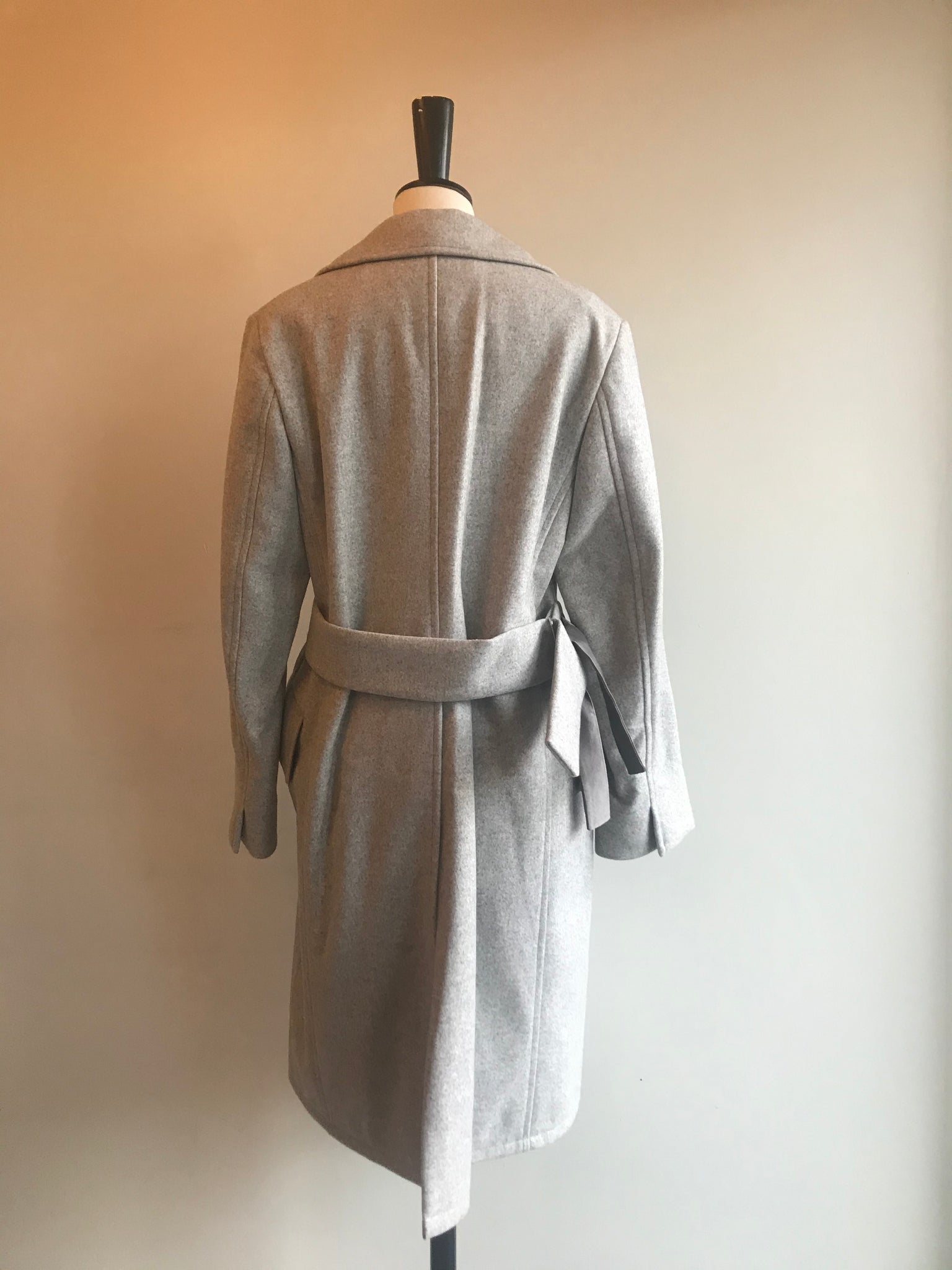 Wool/Cashmere Mix Double Breasted Coat