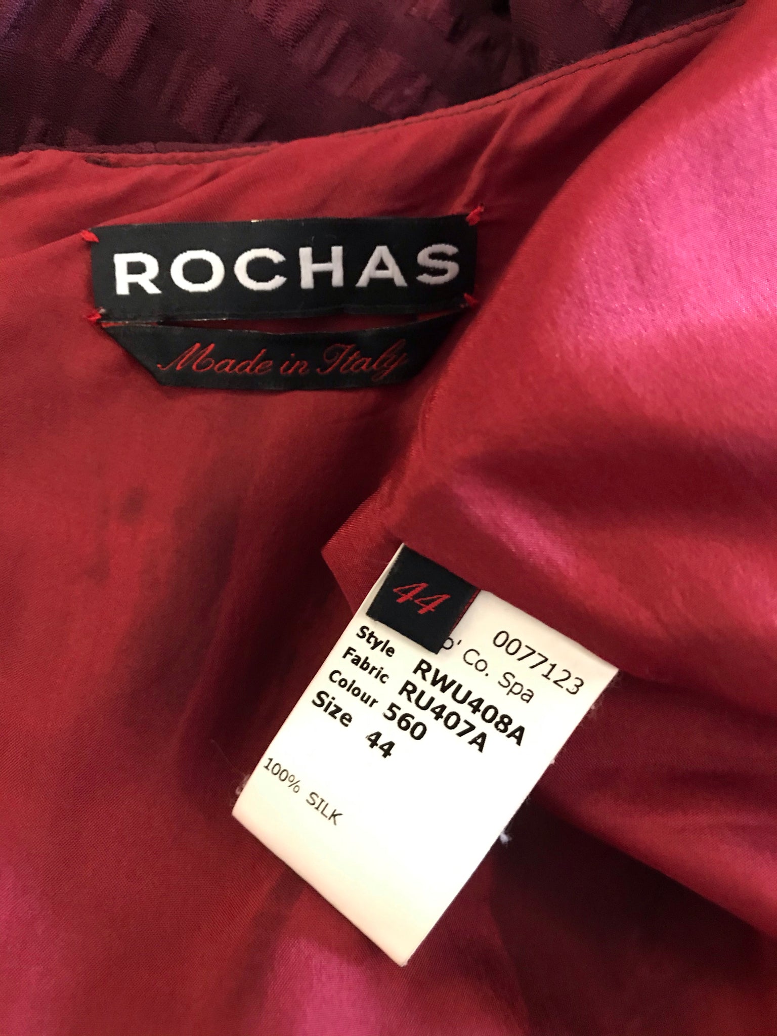 Isabella's Wardrobe Rochas Textured Silk Dress and Jacket.