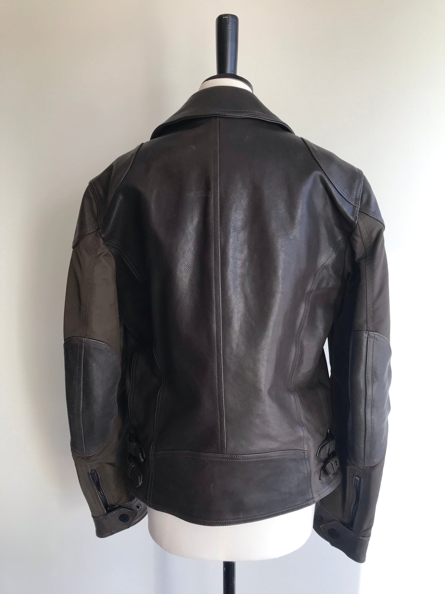 Isabella's Wardrobe Belstaff Gents Brown Leather and Canvas Jacket.