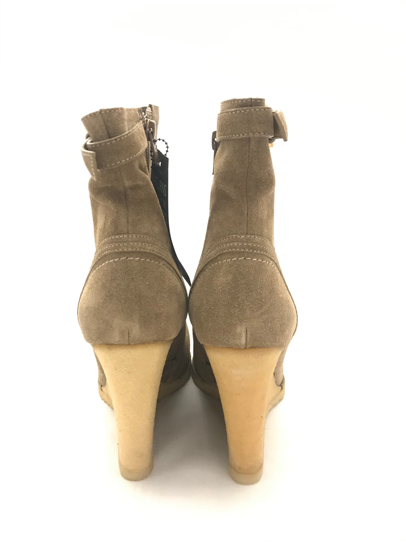 Isabella's Wardrobe Chloe Suede Wedge Ankle Boots.