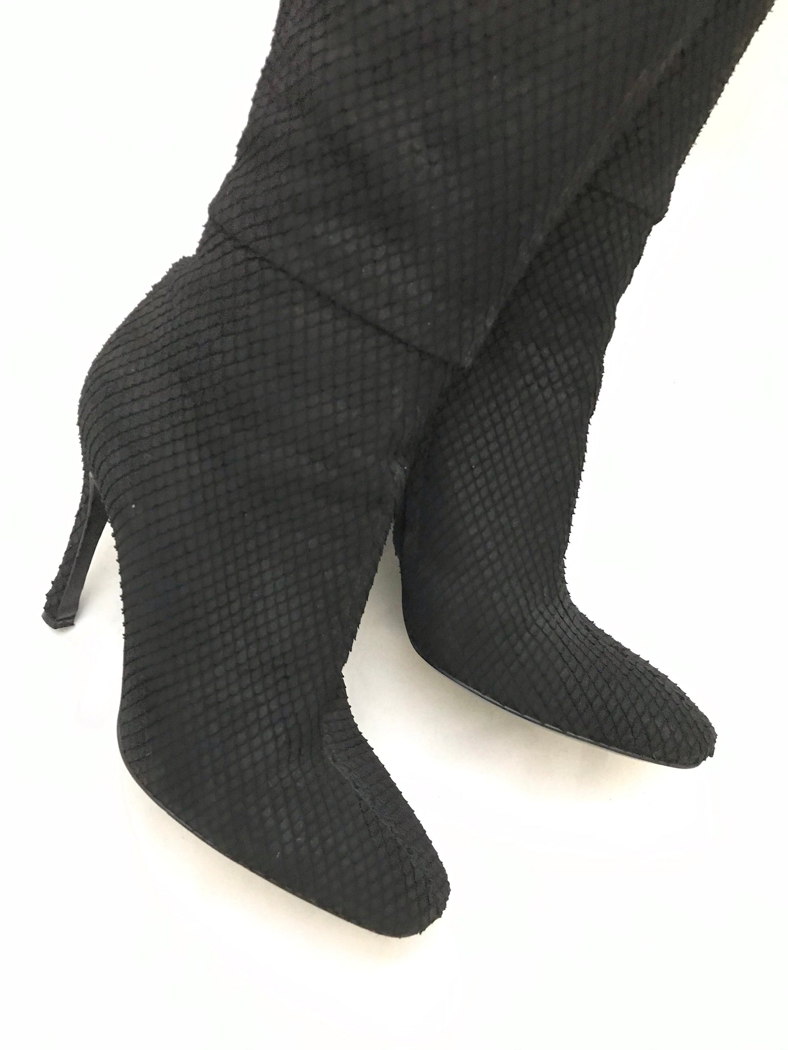 Isabella's Wardrobe Sergio Rossi Snakeskin Knee High Boots.