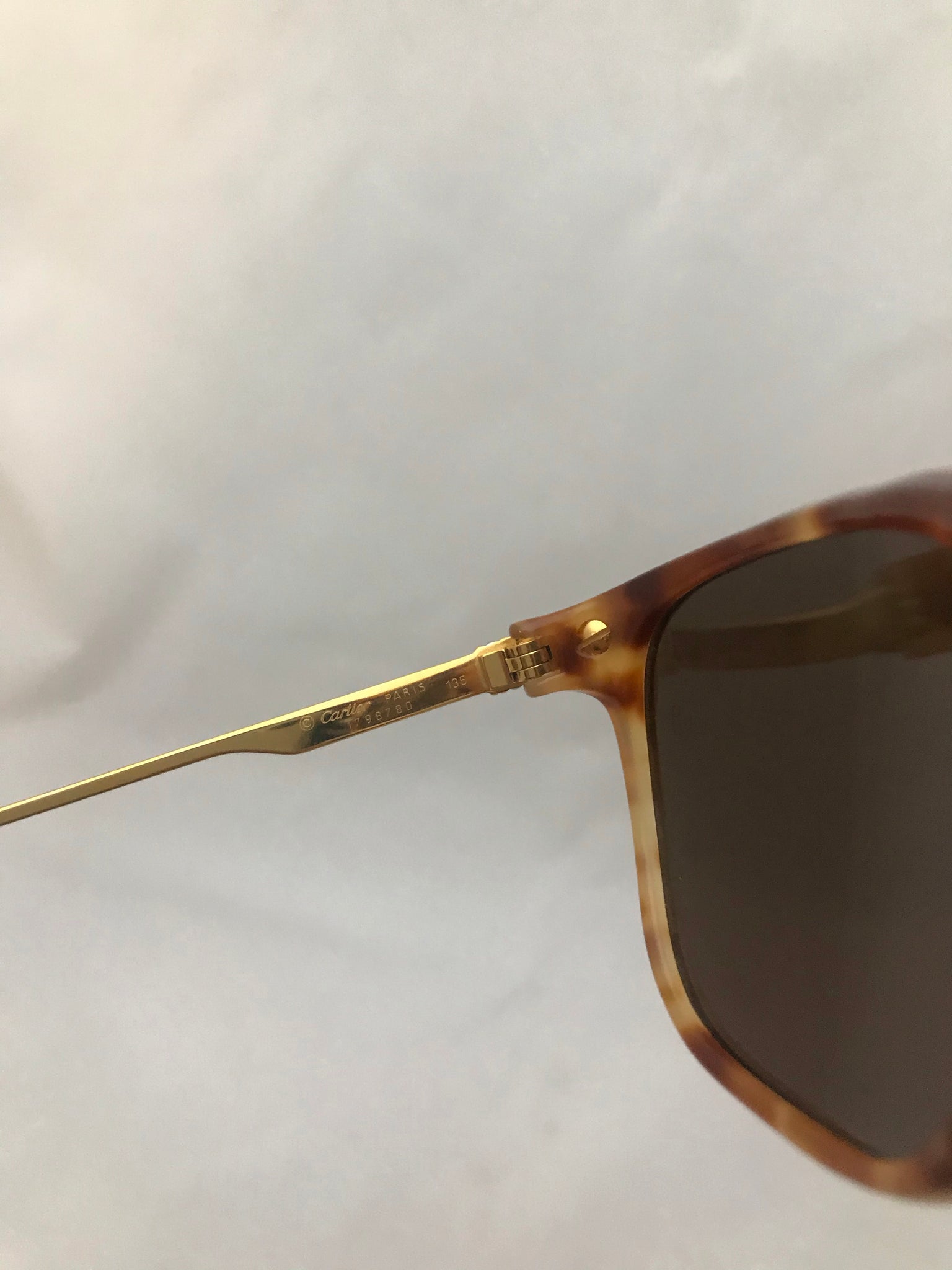 Isabella's Wardrobe Cartier 18k Gold Plated Sunglasses.