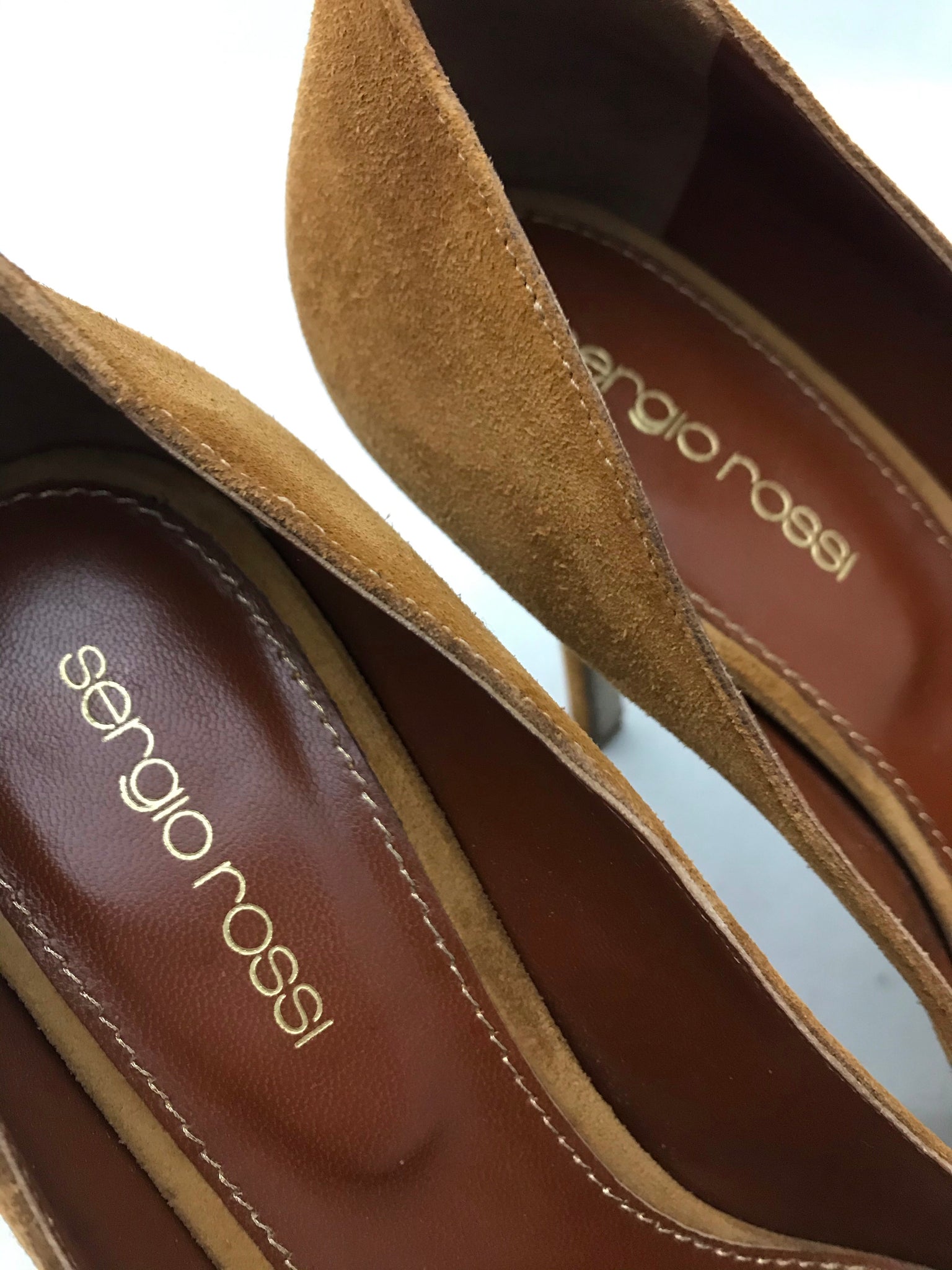 Isabella's Wardrobe Sergio Rossi Suede Heels.